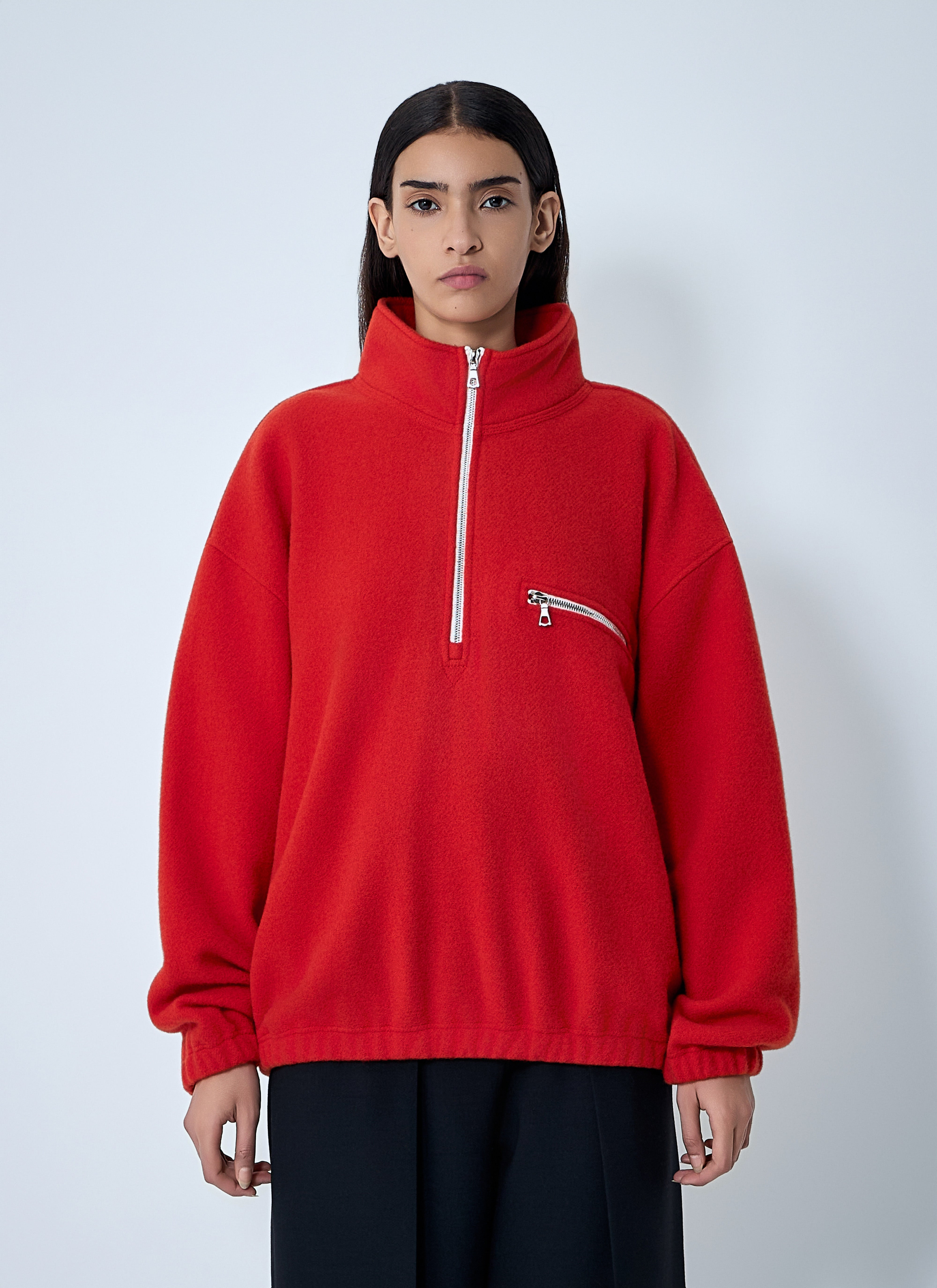 Rier Men Zip-Up Fleece Sweatshirt - 7