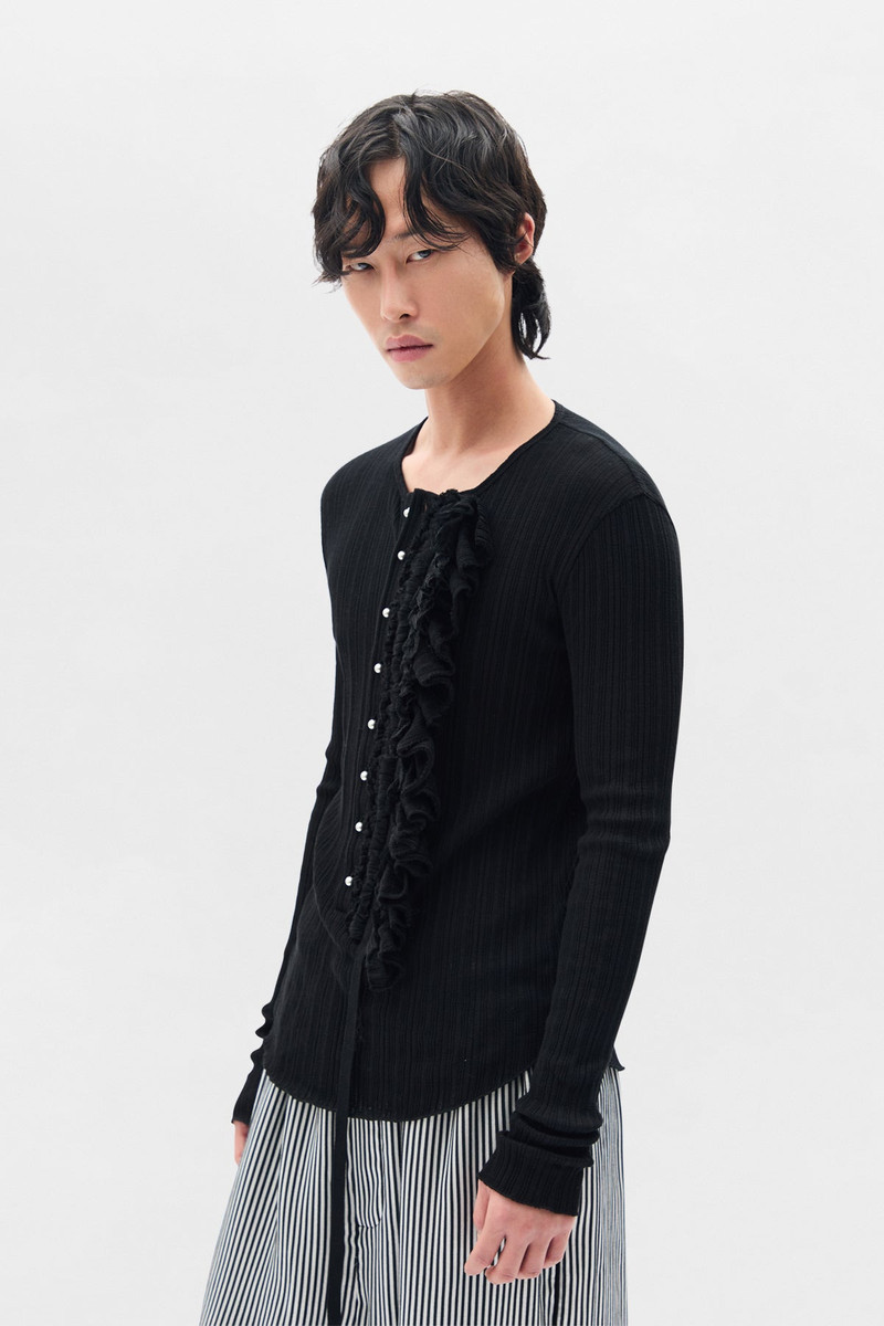 Ann Demeulemeester Maris Long Sleeves Serafino Top outlook