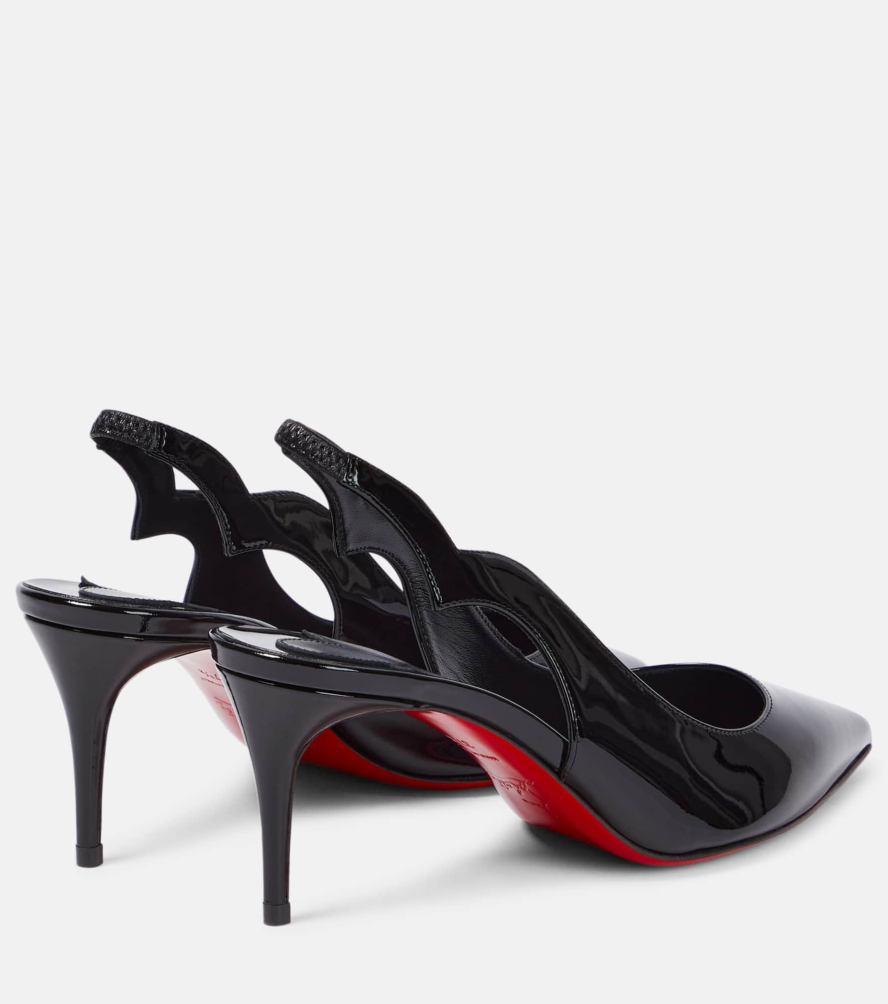 Hot Chick Sling patent leather slingback pumps - 3