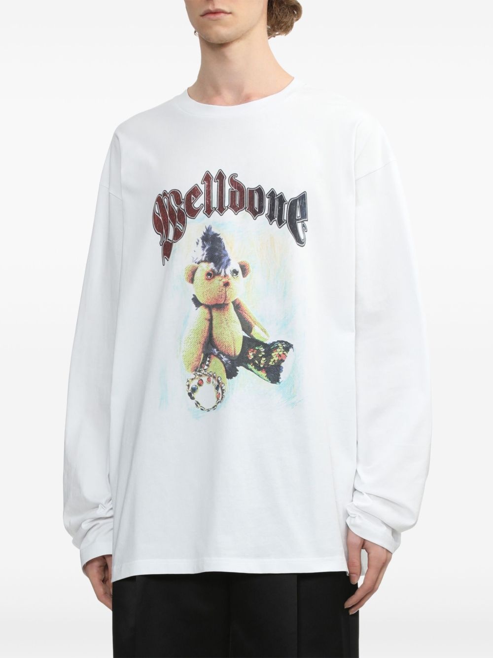 Bear-print sweatshirt - 3