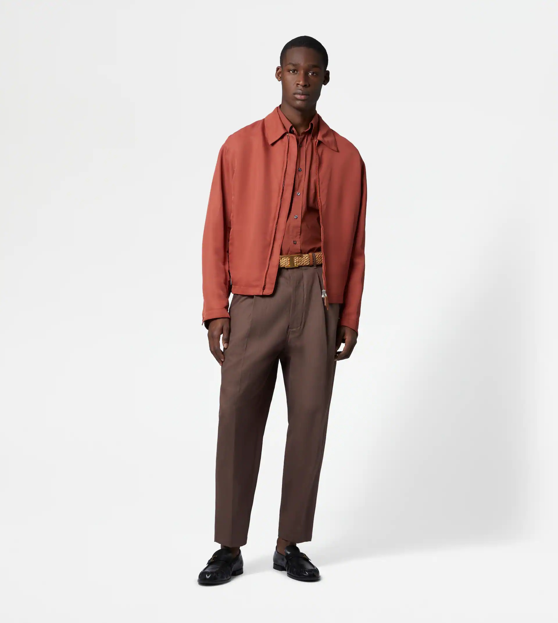 BLOUSON JACKET - ORANGE - 2