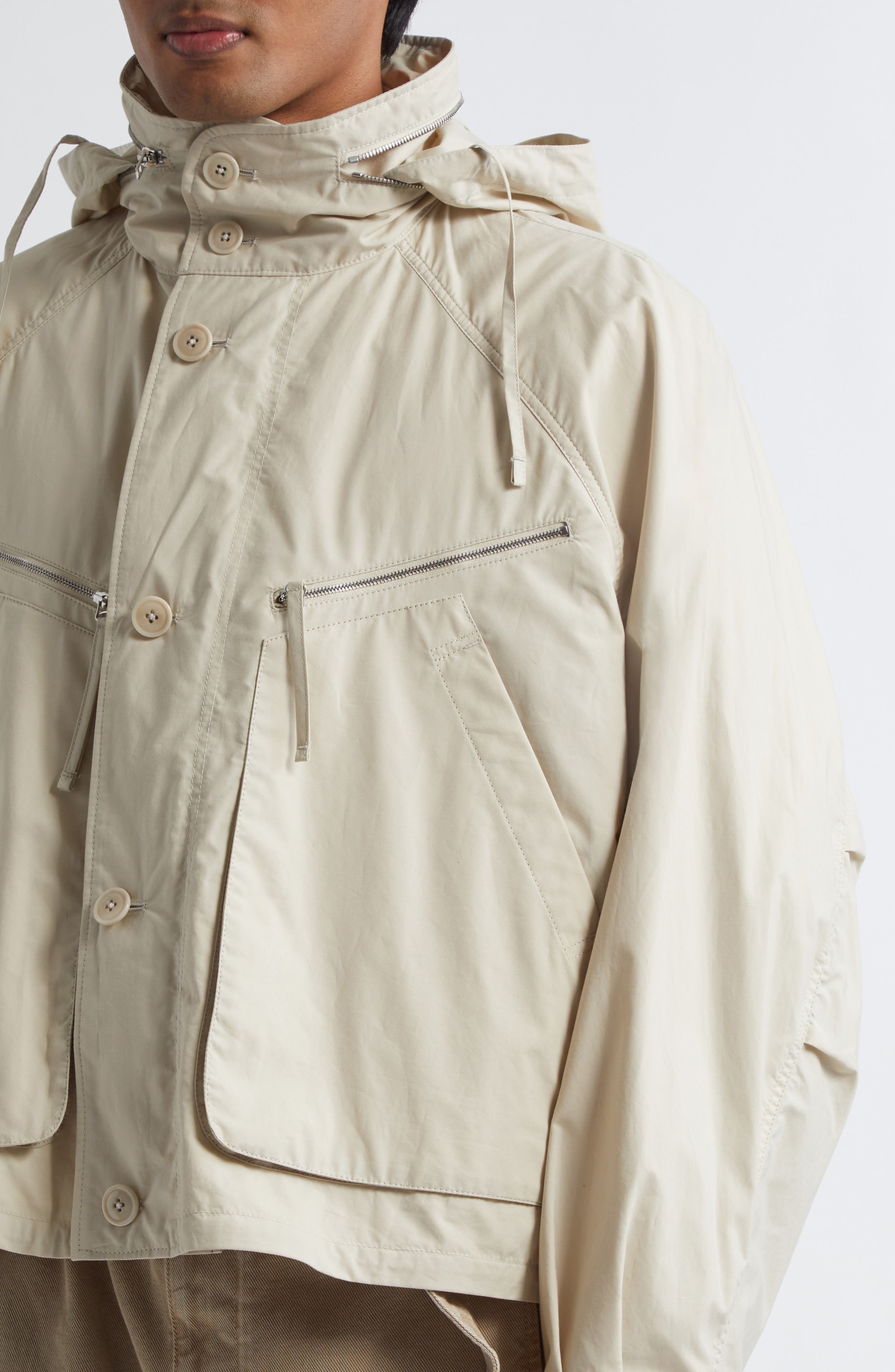 Lemaire Parachute Blouson Jacket in Stone Beige at Nordstrom - 5