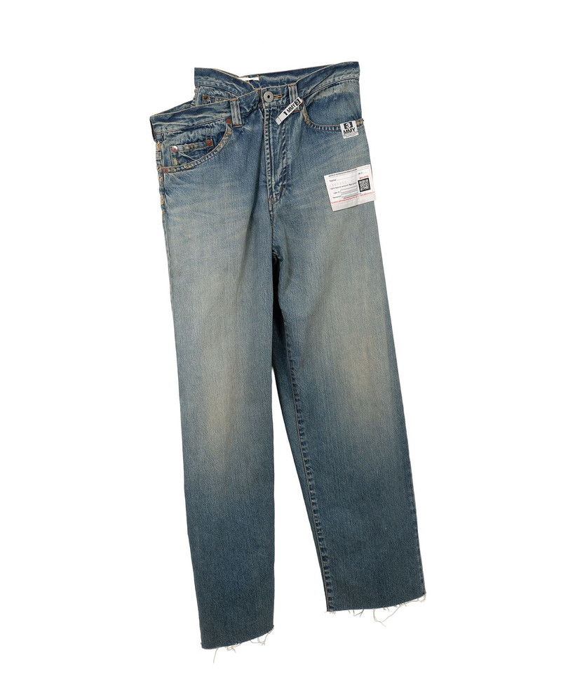 Huge Layered Denim Pants 19
