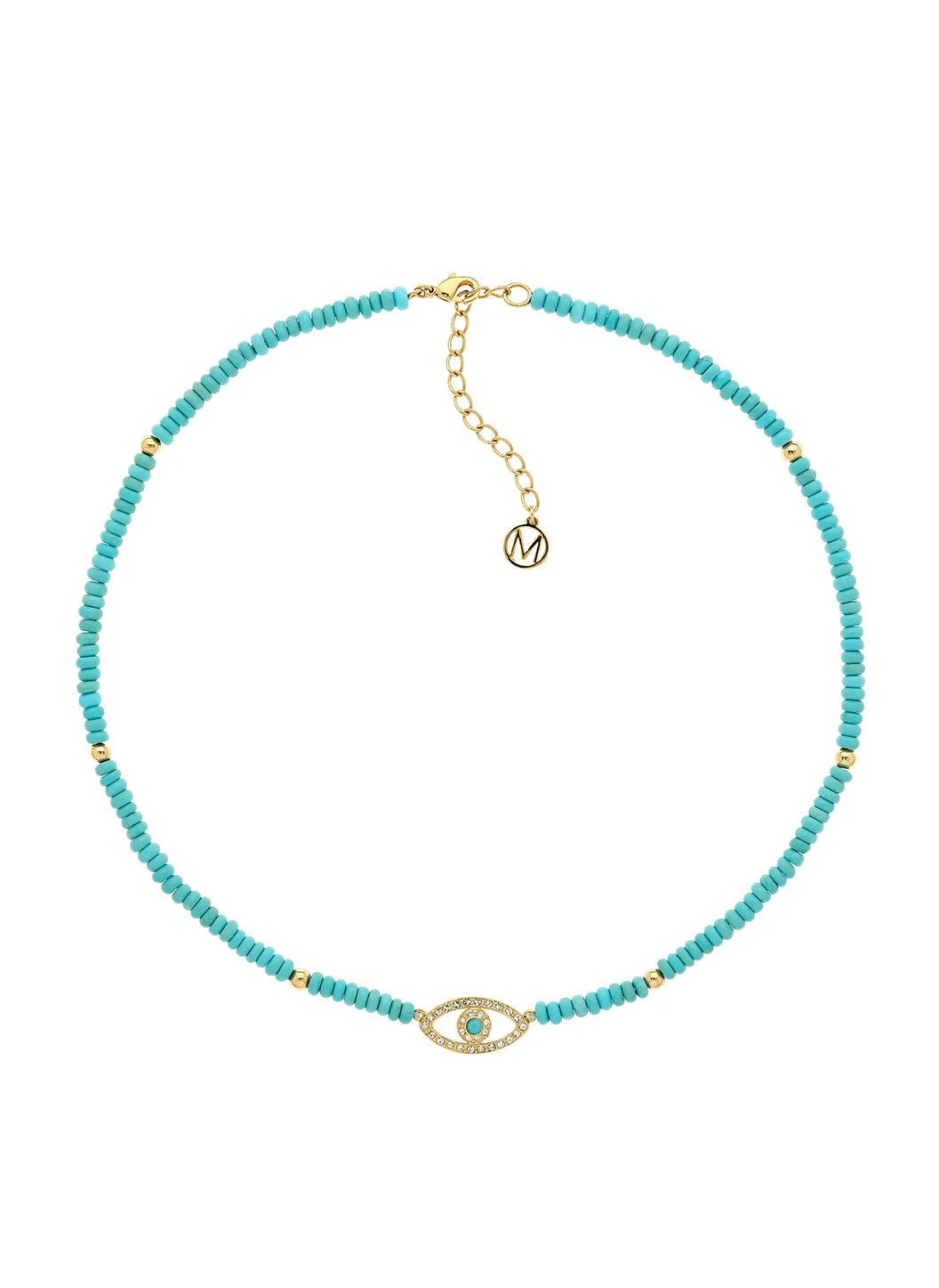 TURQUOISE EYE NECKLACE - 1