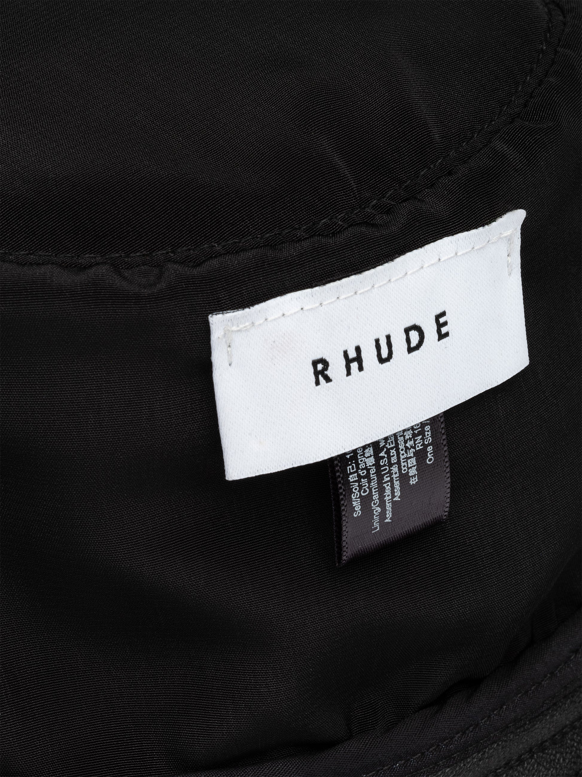 LEATHER BUCKET HAT - 4