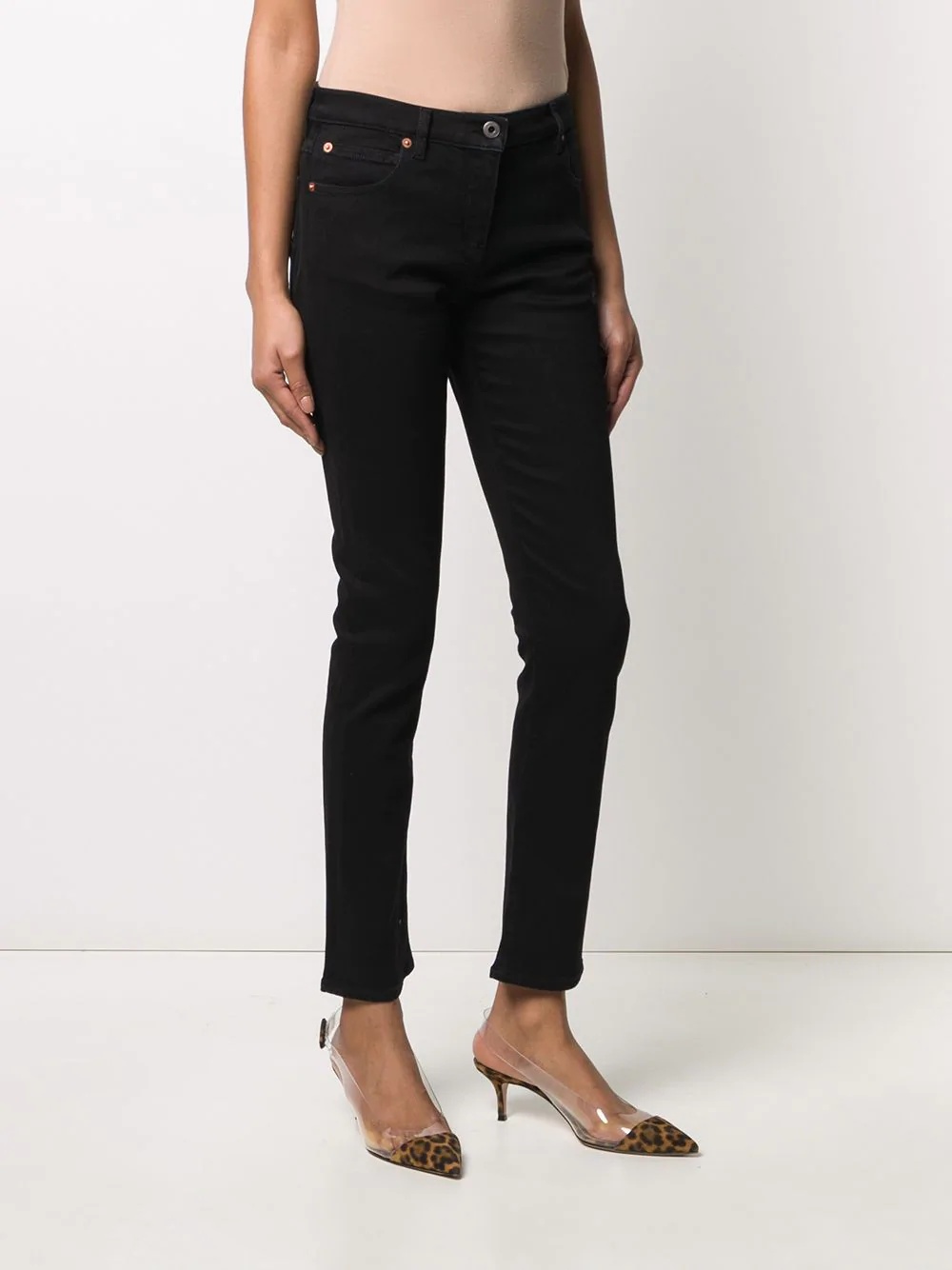 VLOGO mid-rise skinny jeans - 3