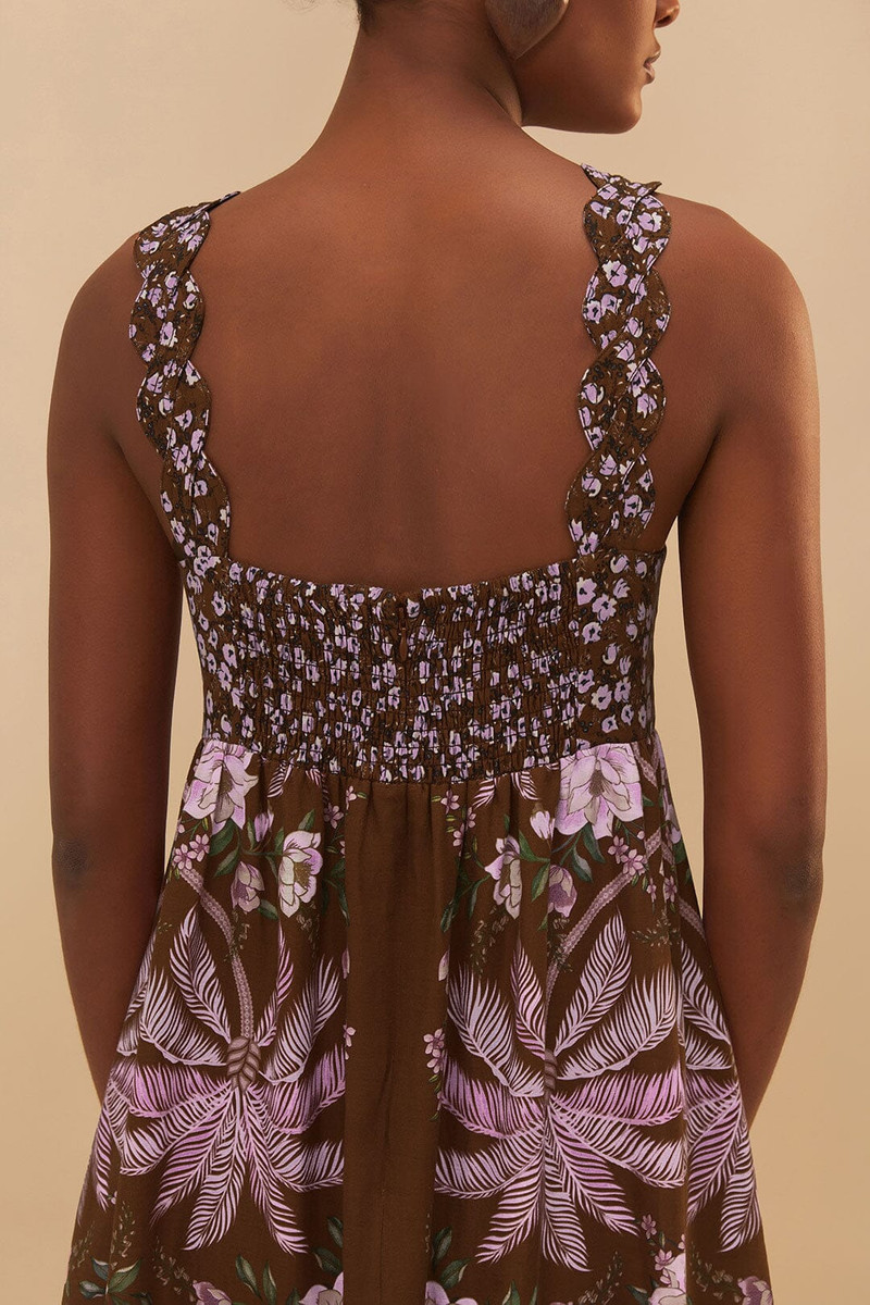 Brown Palm Dream Lenzing™ Ecovero™ Euroflax™ Maxi Dress 5