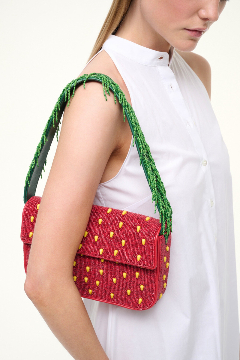 STAUD STAUD TOMMY BEADED BAG STRAWBERRY DREAM outlook