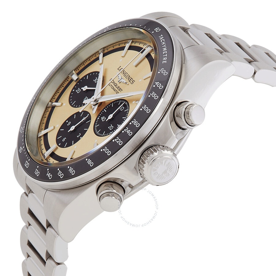 Longines Conquest Chronograph Automatic Champage Dial Men's Watch L3.835.4.32.6 - 2