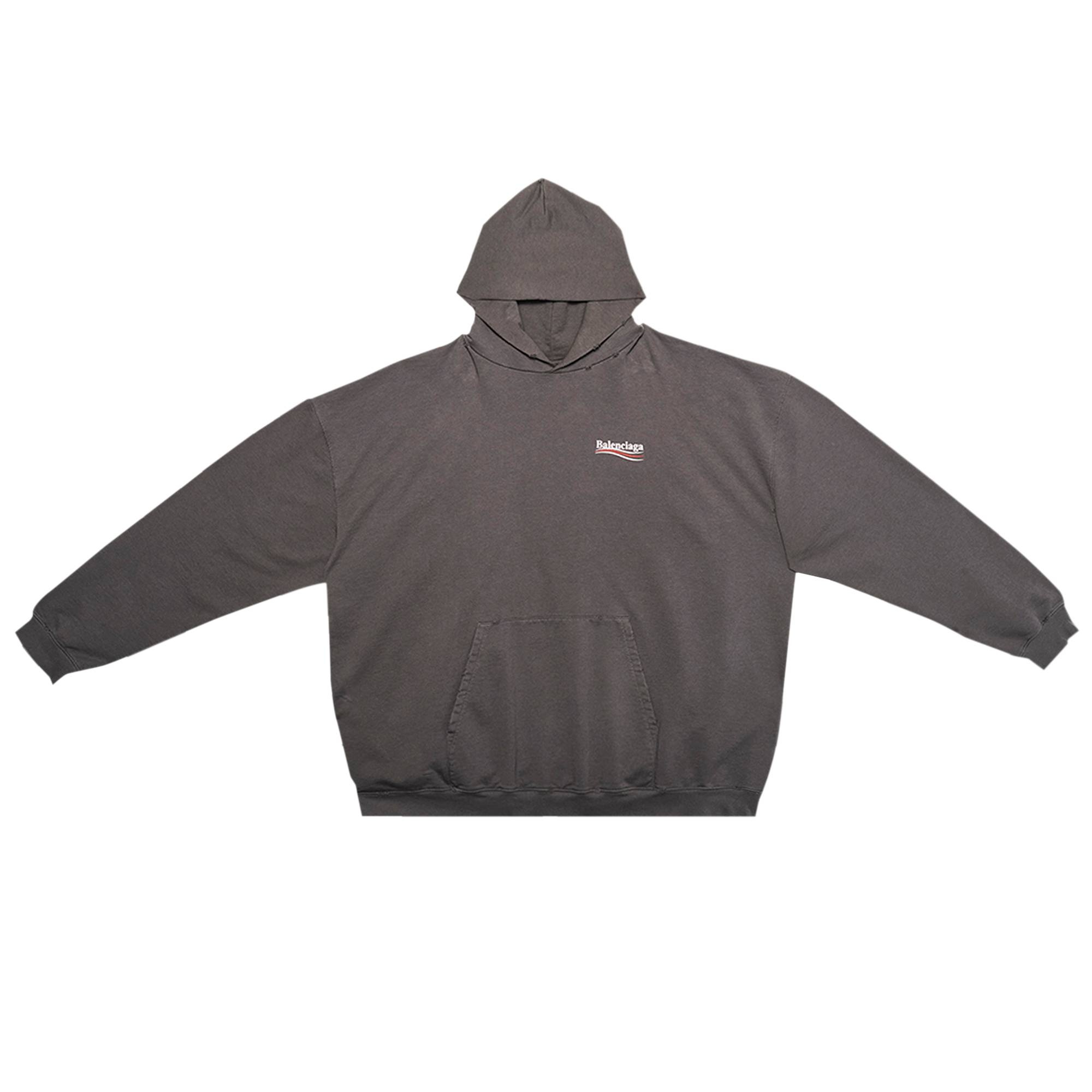 Balenciaga Large Fit Hoodie 'Grey' - 1