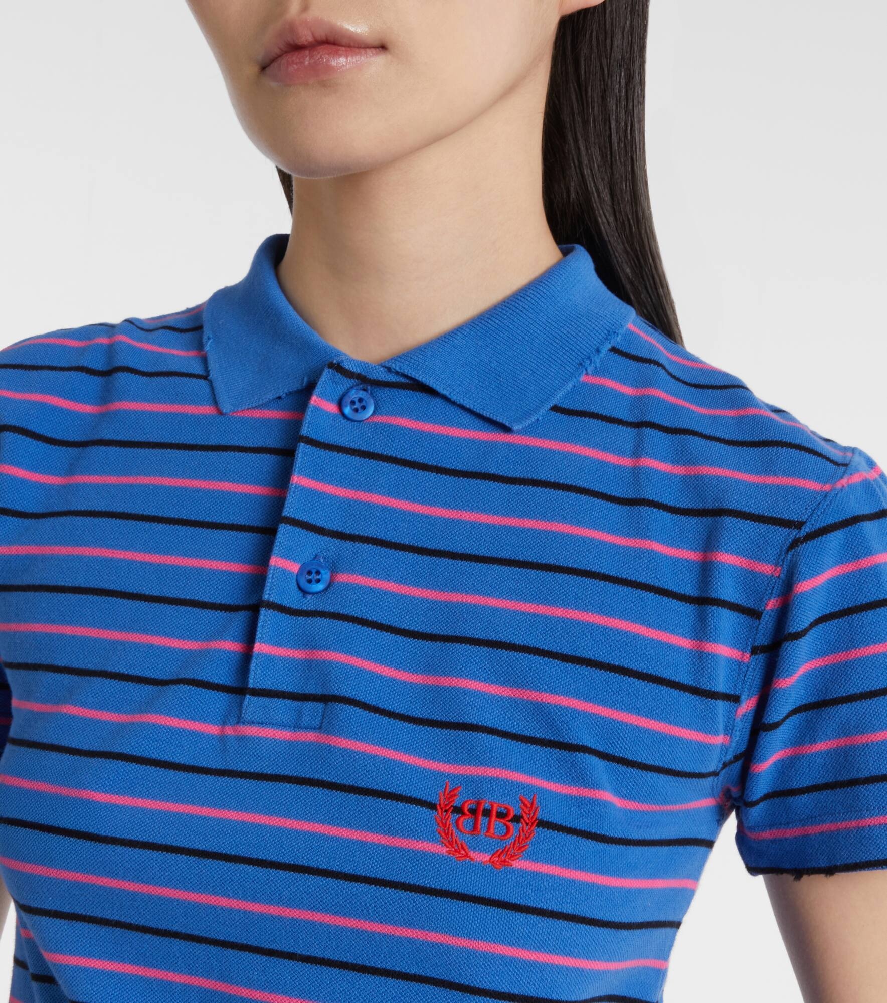 Striped cotton polo shirt - 4