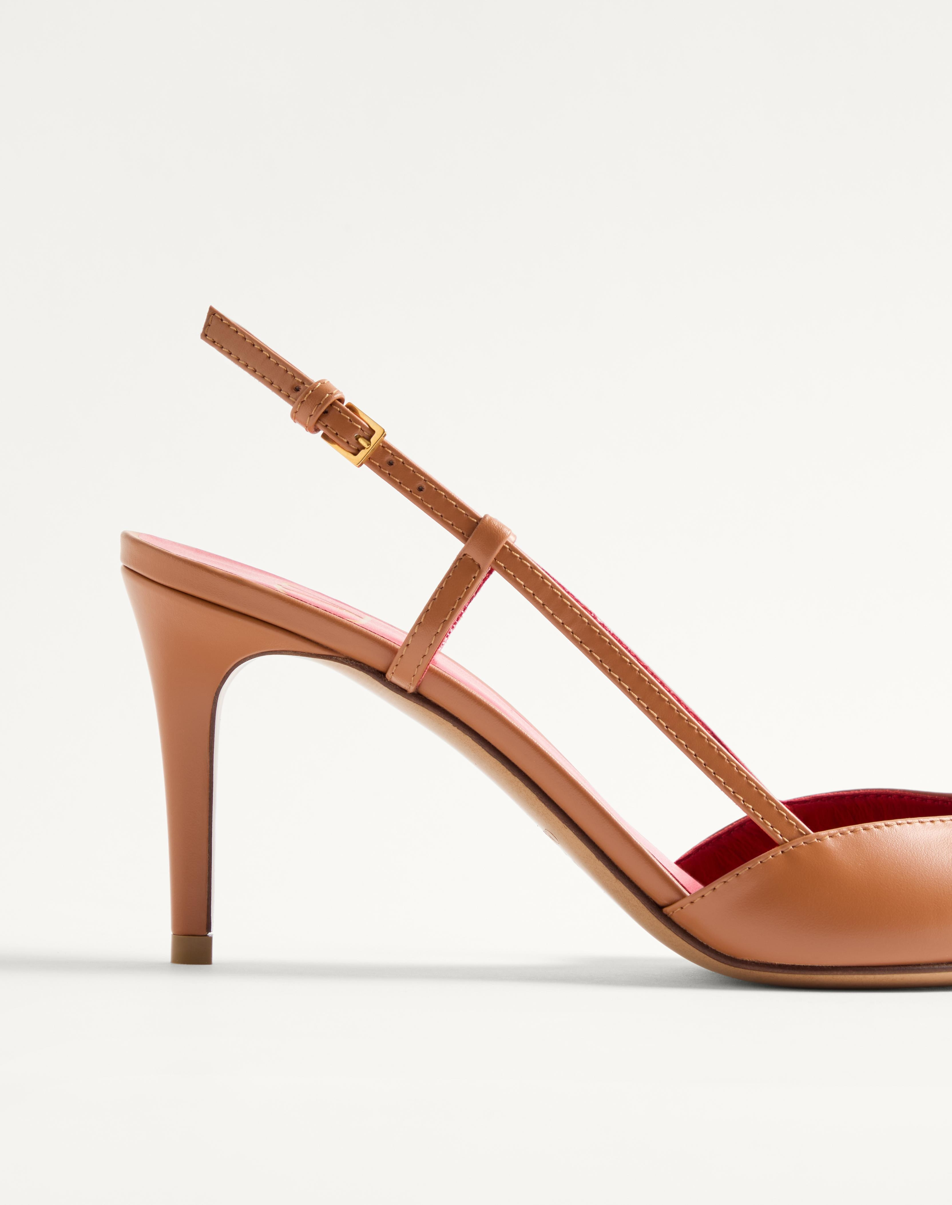 VLOGO SIGNATURE CALFSKIN SLINGBACK PUMP 80MM / 3.15 IN. - 7
