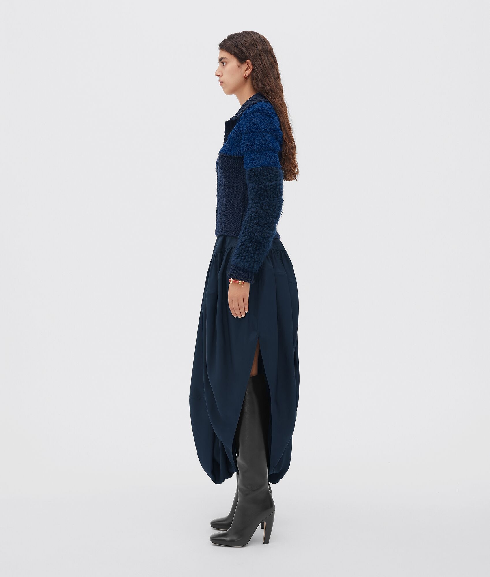 patchwork wool jumper - 2