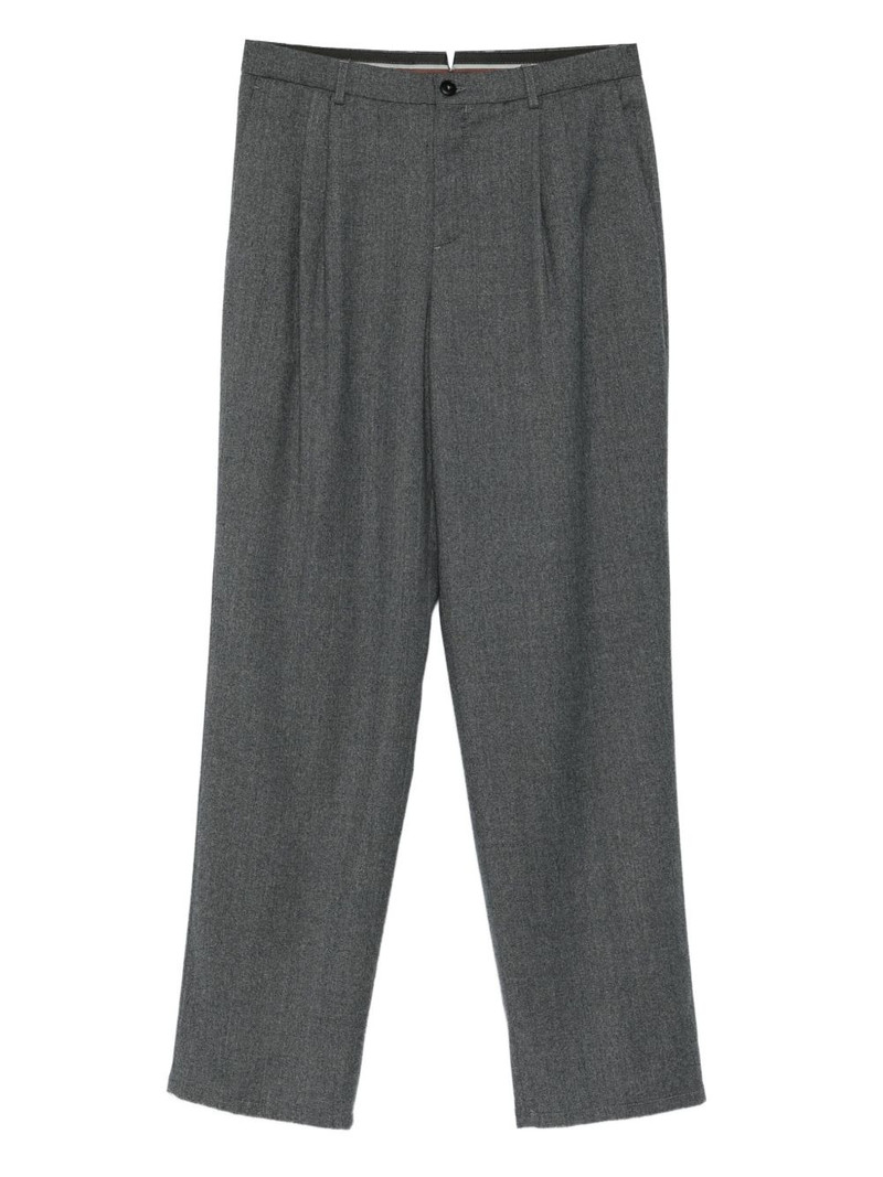 pleat-detail trousers 1