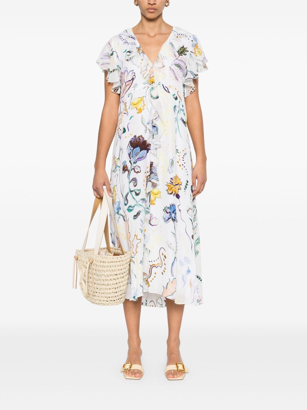 Floral Twist midi dress - 2