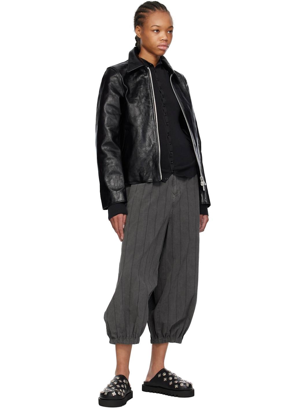 SSENSE Exclusive Black Hardware Slip-on Loafers - 5