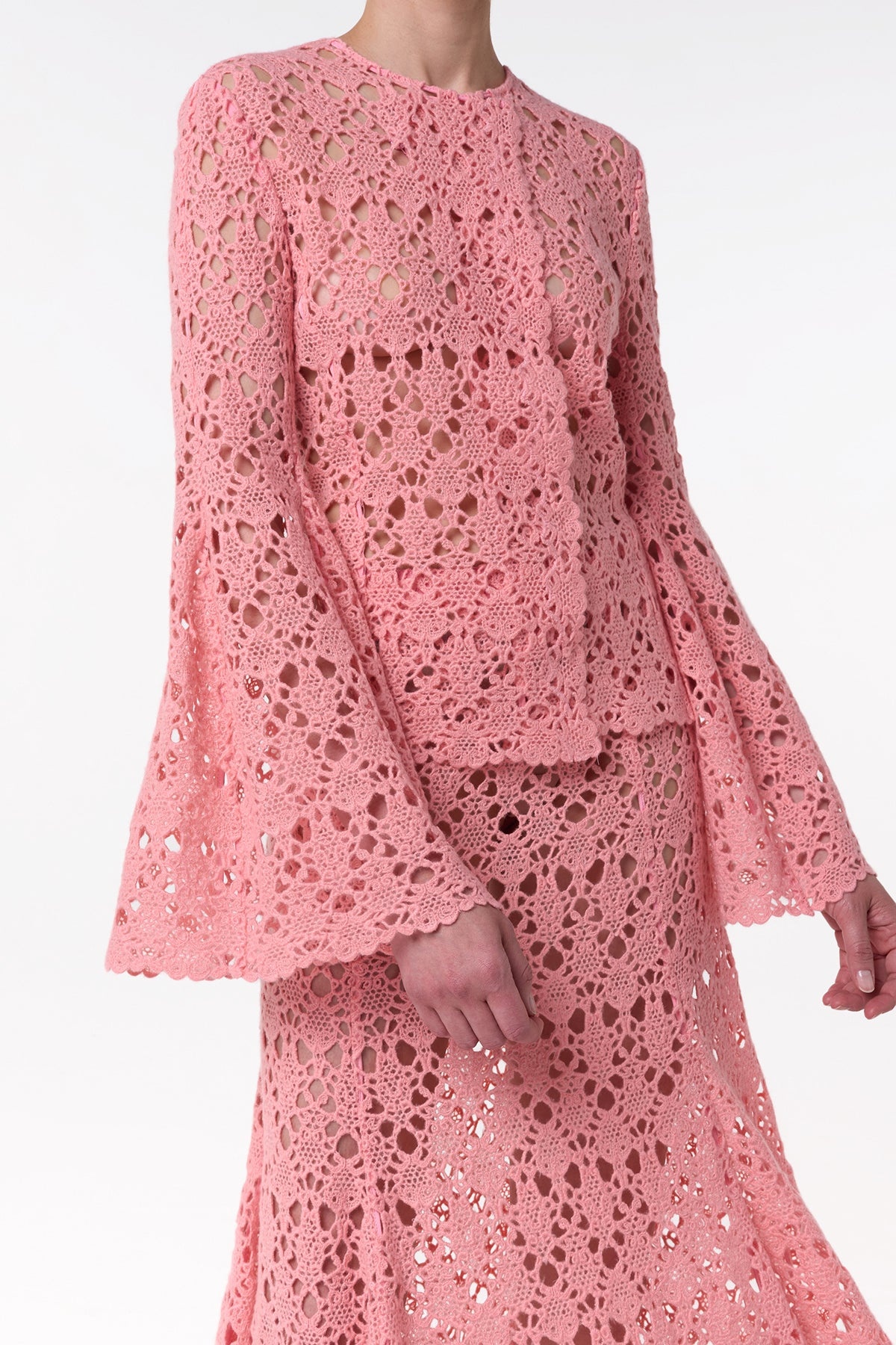 Reynolds Jacket in Rosa Cashmere Lace - 6