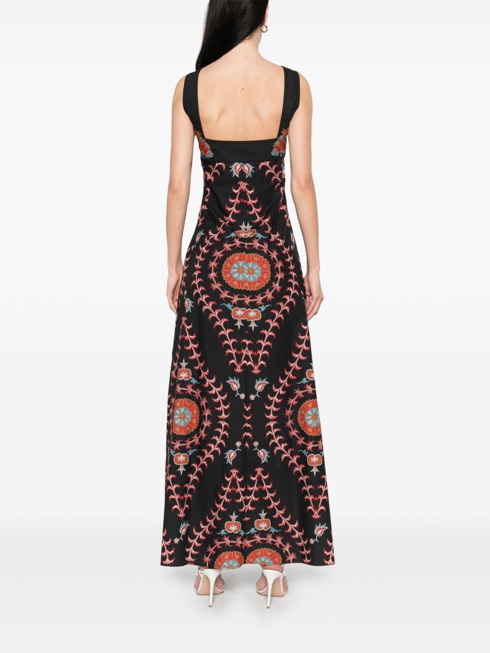 graphic-print gown - 4