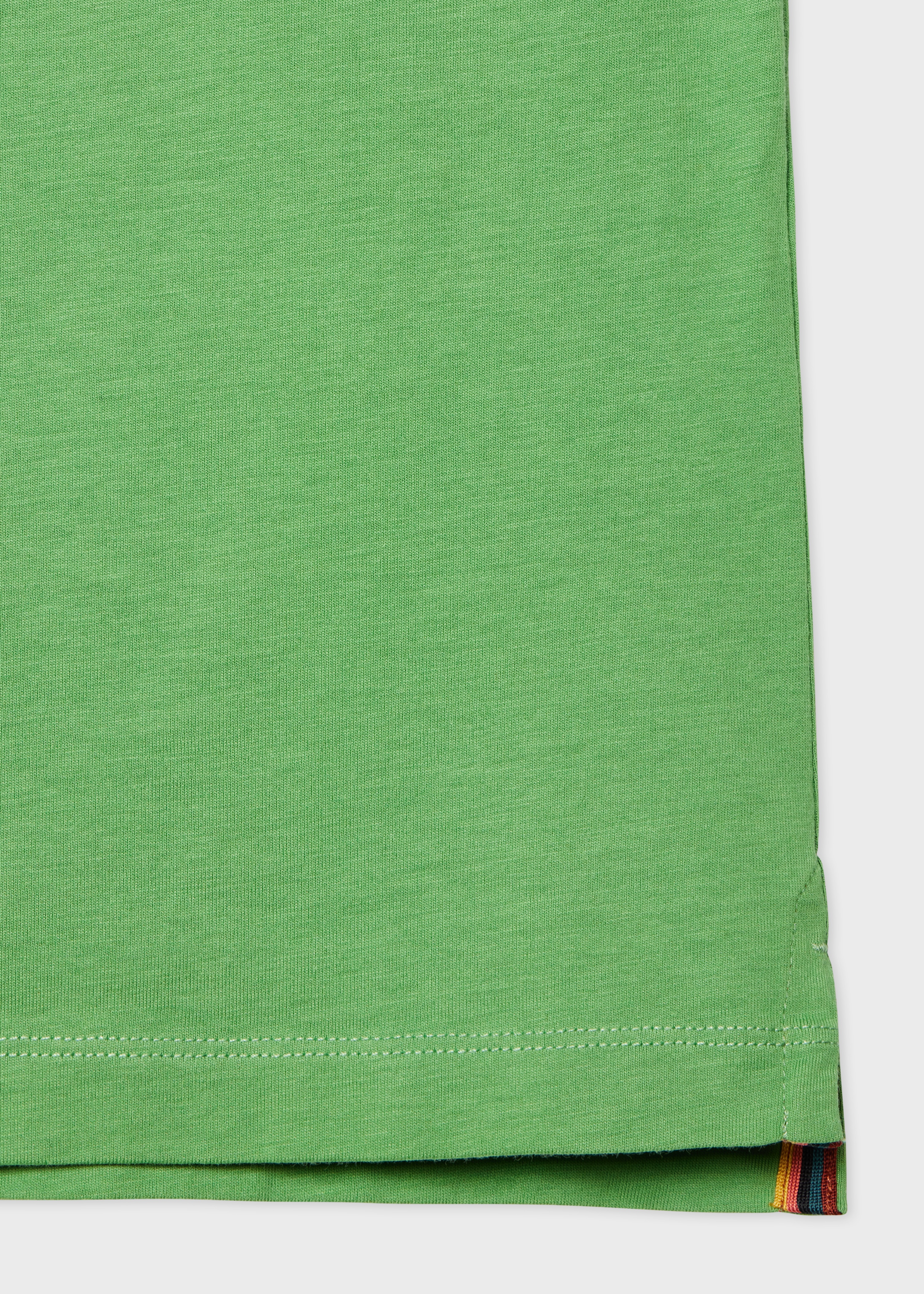 Green Signature Logo Print T-Shirt - 3