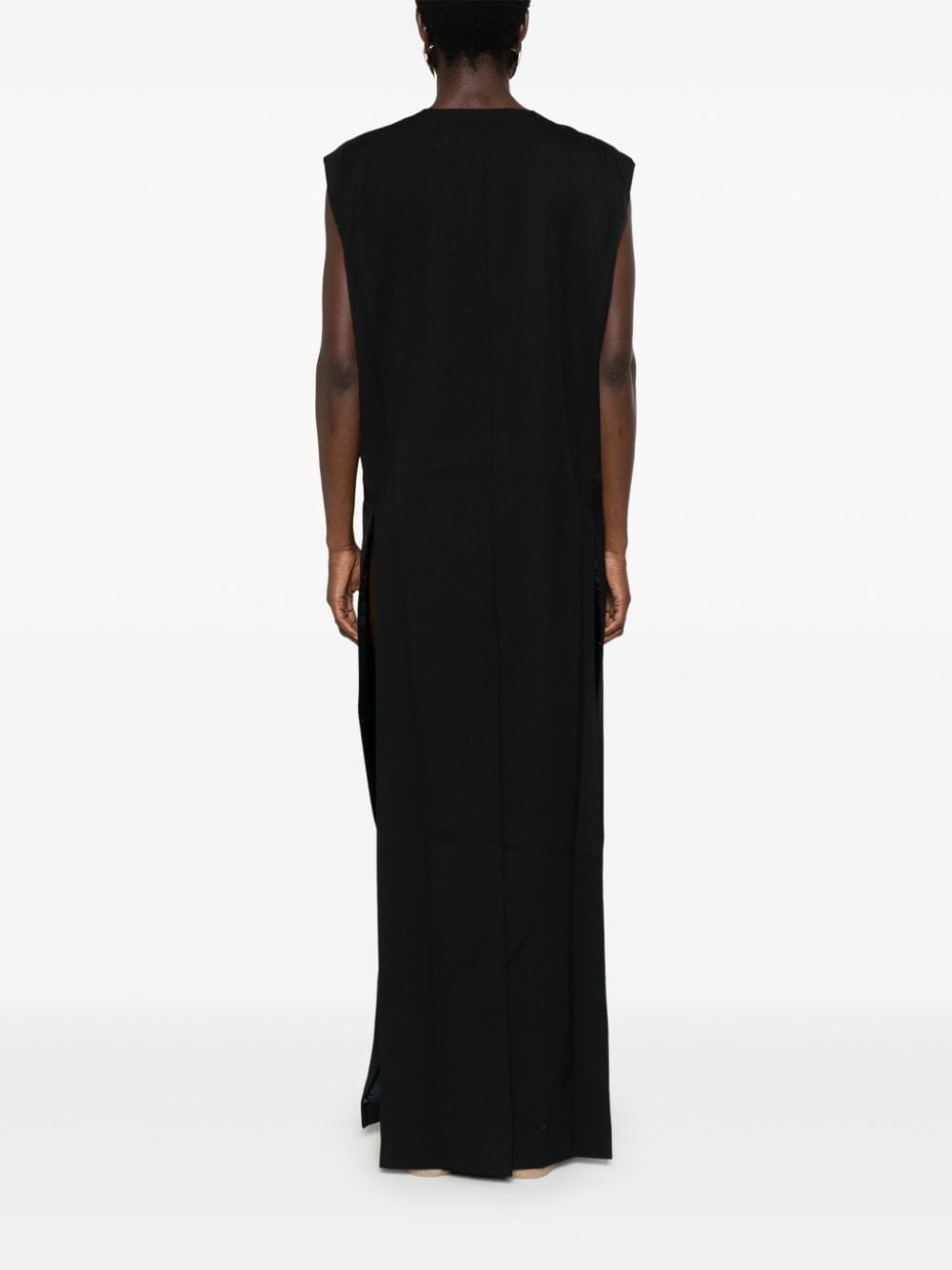 twist-detailed virgin wool maxi dress - 4