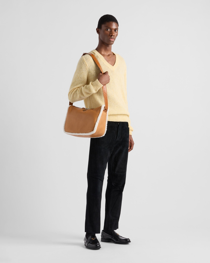 Prada Shearling shoulder bag outlook