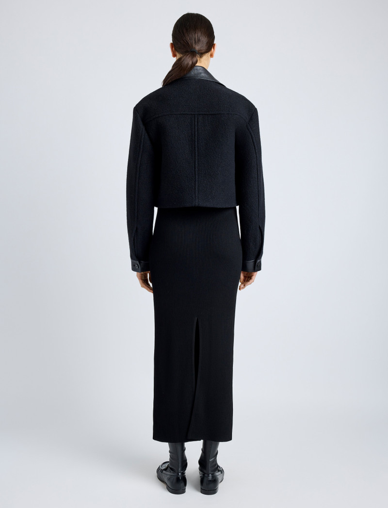 Reyes Jacket in Boiled Wool Jersey 5