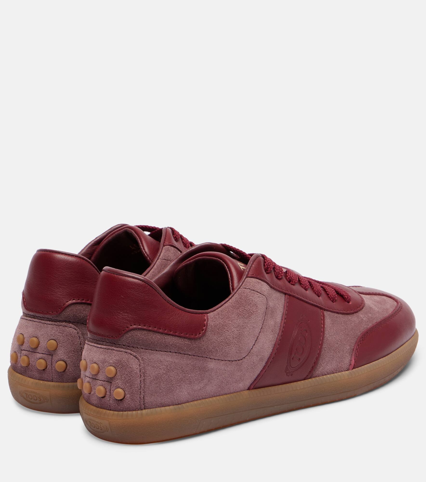 Tabs leather and suede sneakers - 2