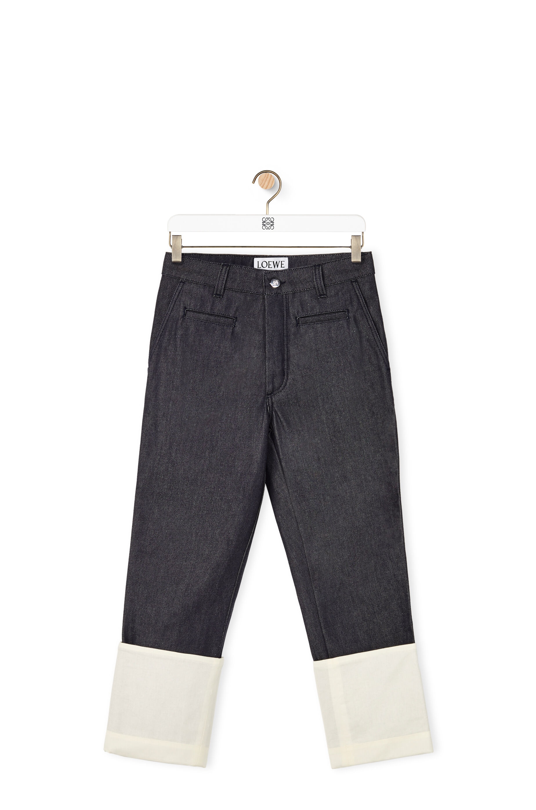 Fisherman jeans in stone washed denim - 1