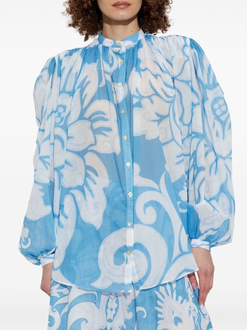 printed blouse - 3