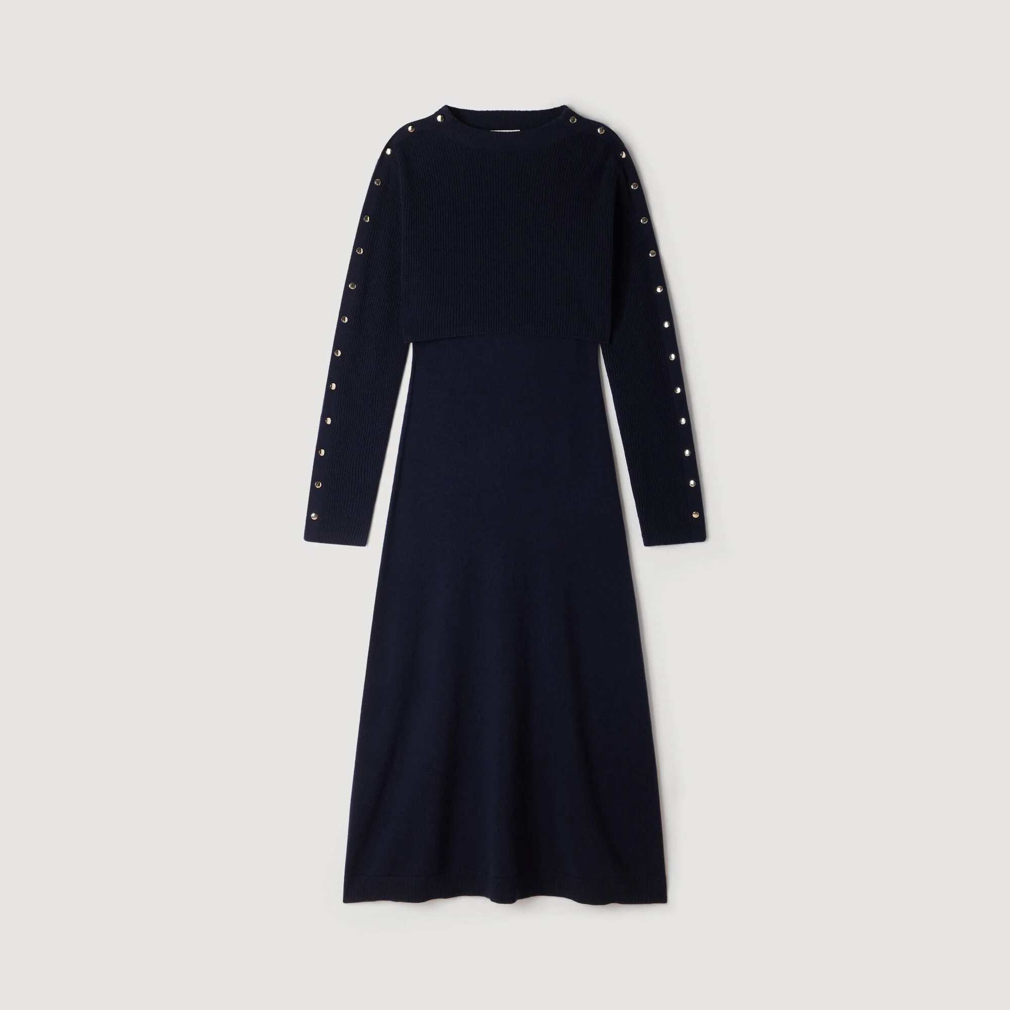 2-IN-1 KNIT MAXI DRESS - 1