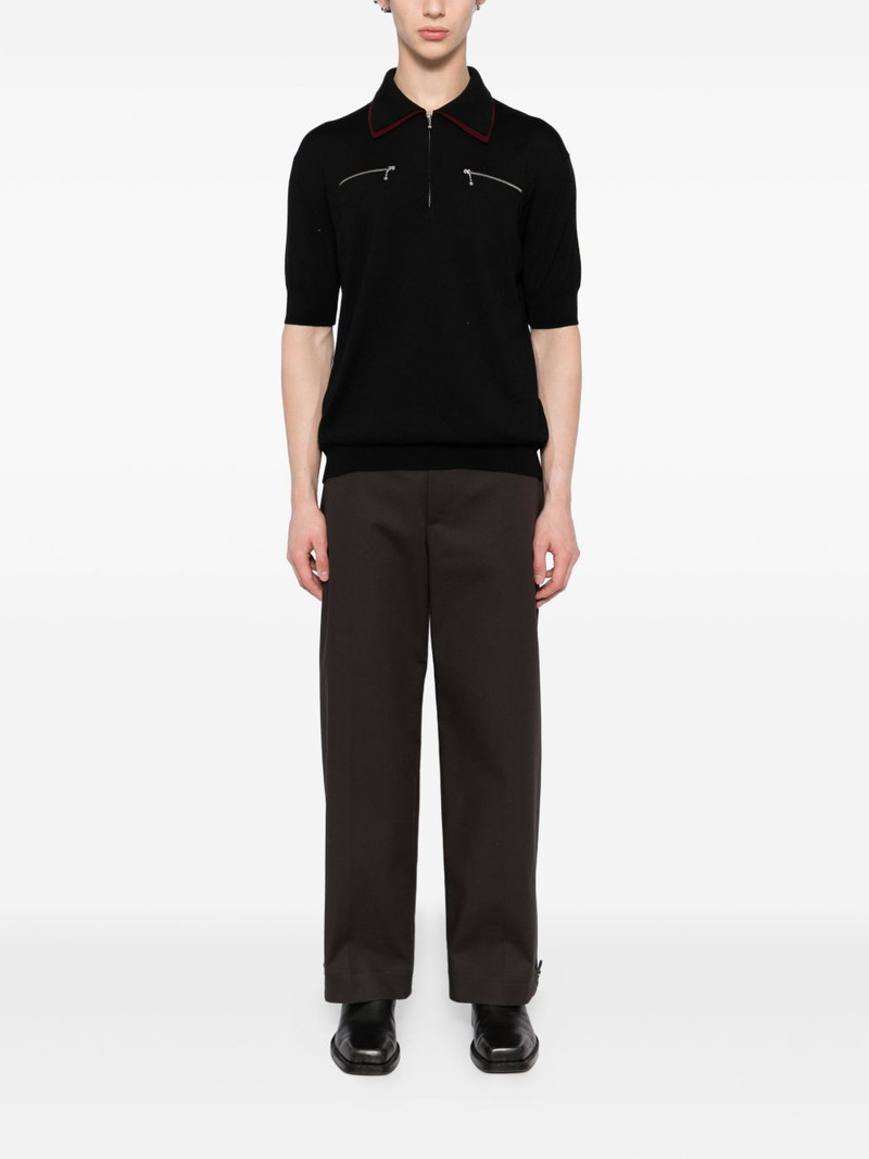 Jil Sander zip collar polo shirt outlook