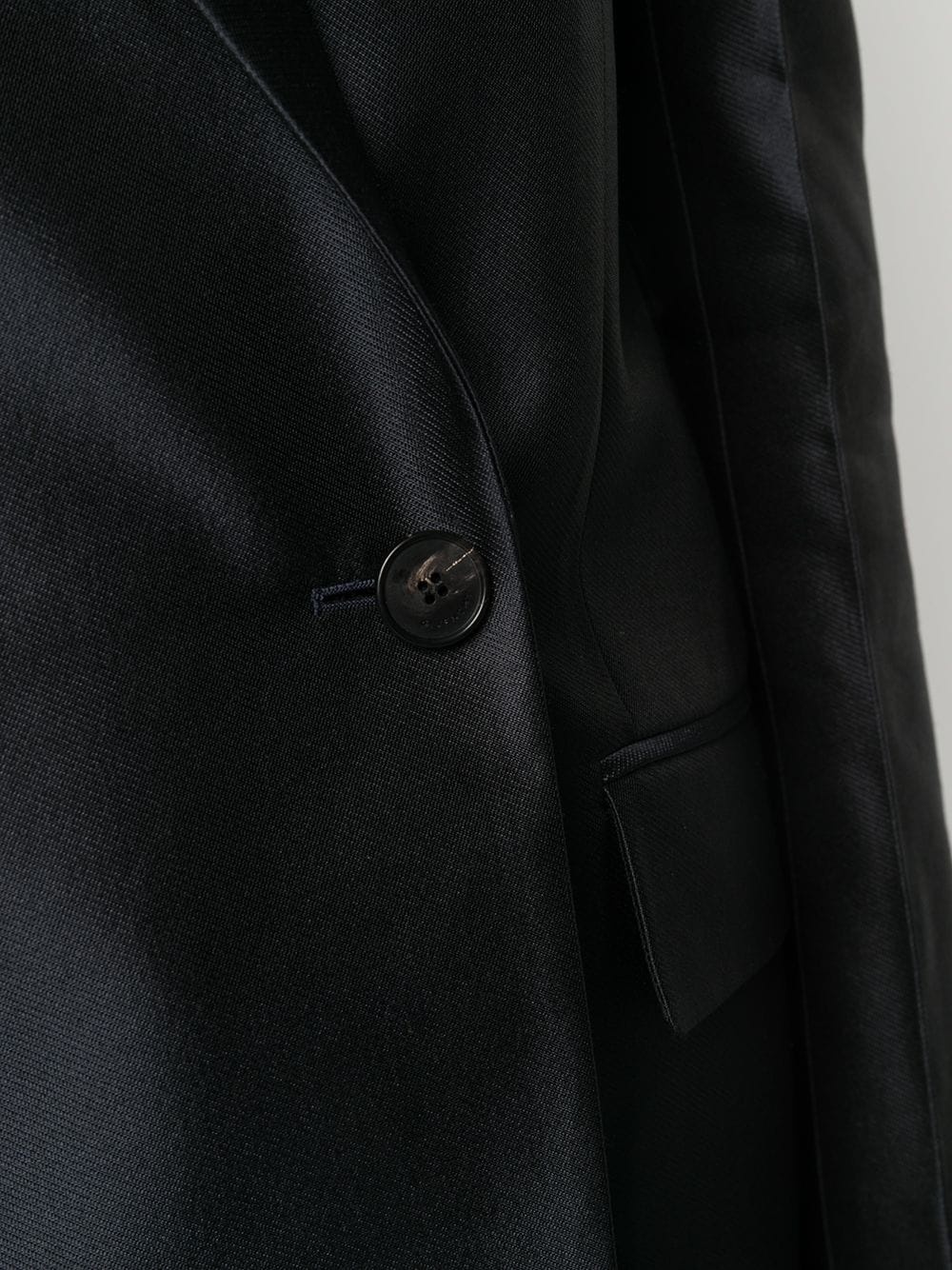 plain double-breasted blazer - 5