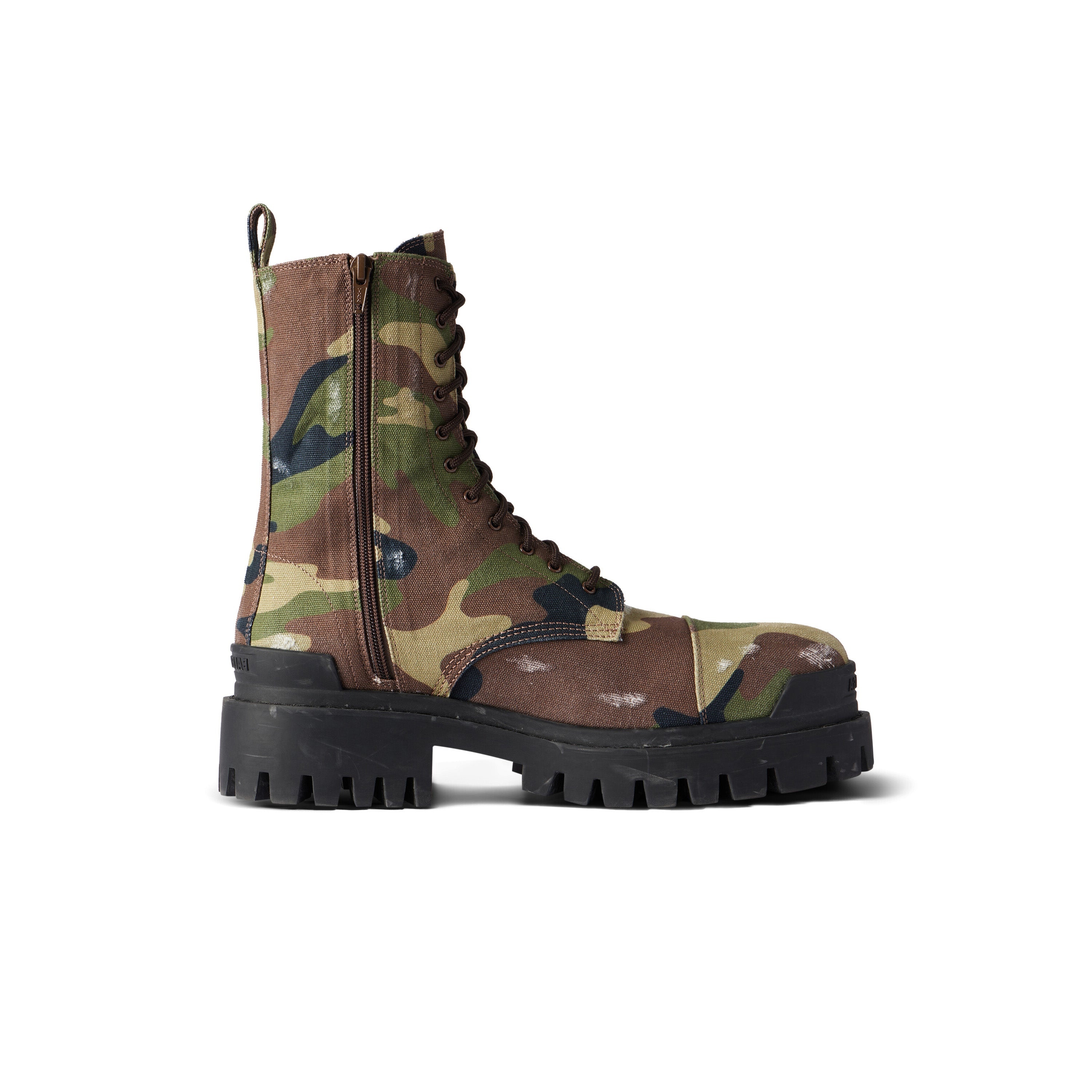 Balenciaga Strike 20mm Boots Camo Print 'Dark Green' 786135W2EU21028 - 2