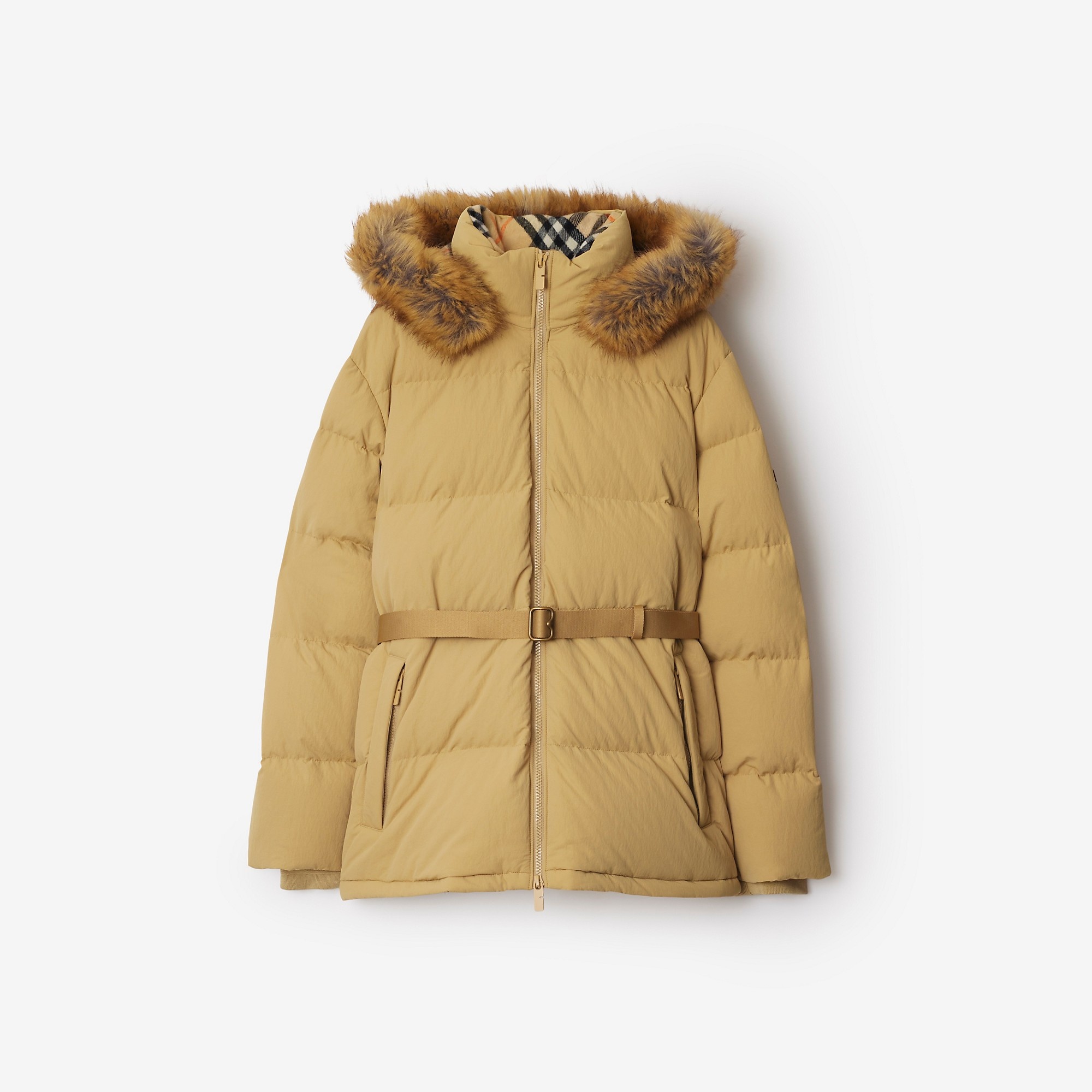 【BURBERRY】Short Nylon Puffer Coat Burberry Short Nylon Puffer Coat | REVERSIBLE