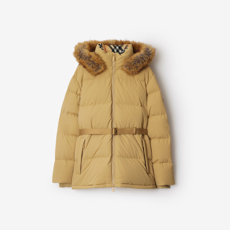 Short Nylon Puffer Coat 1