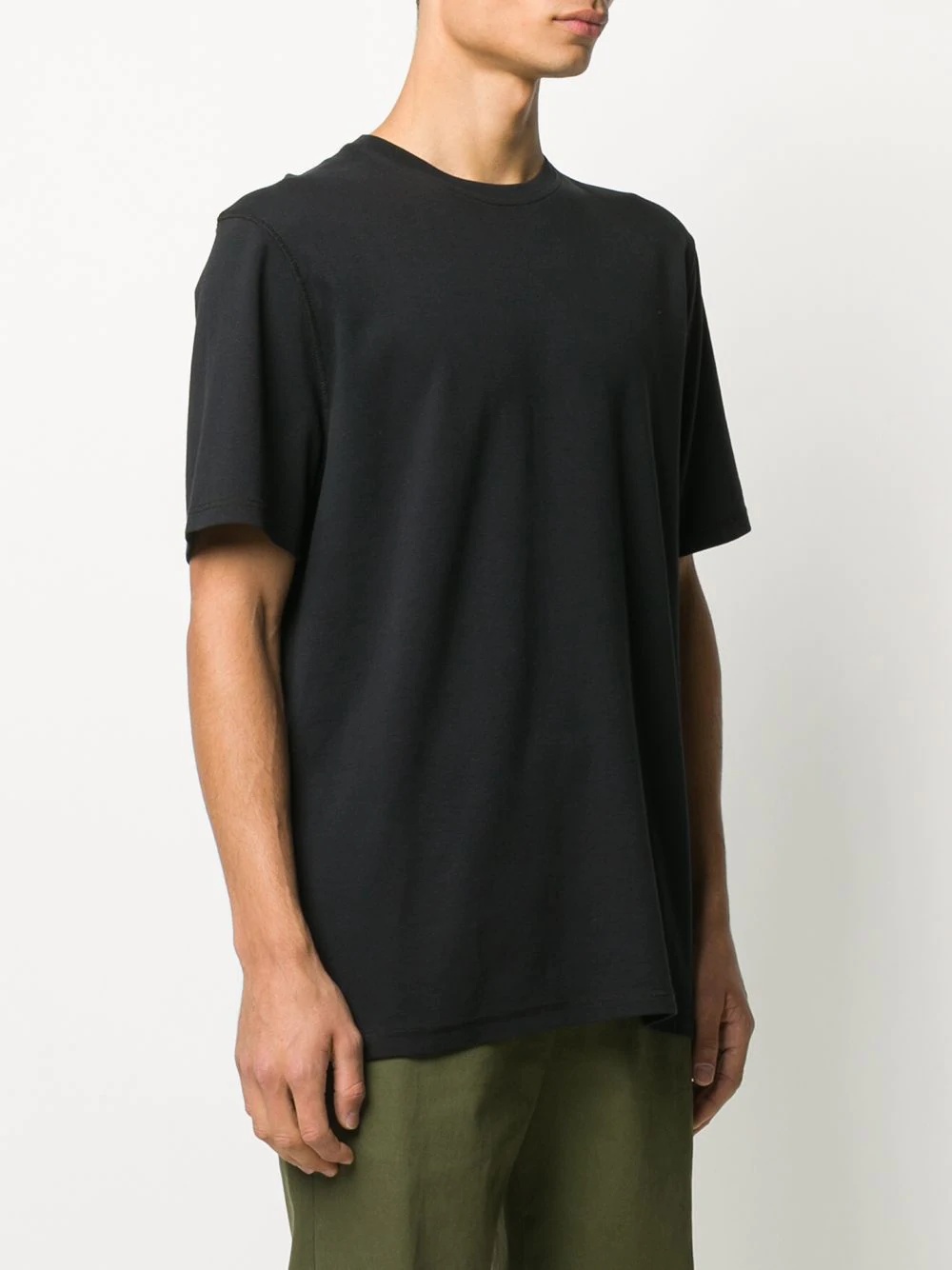 Pillar rib collar T-shirt - 3