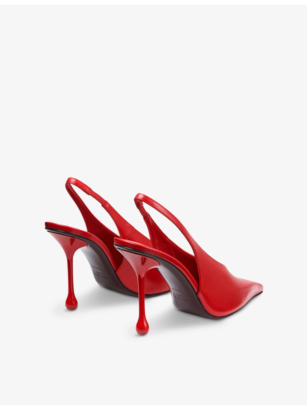 Isa 95 slingback leather heeled courts - 4