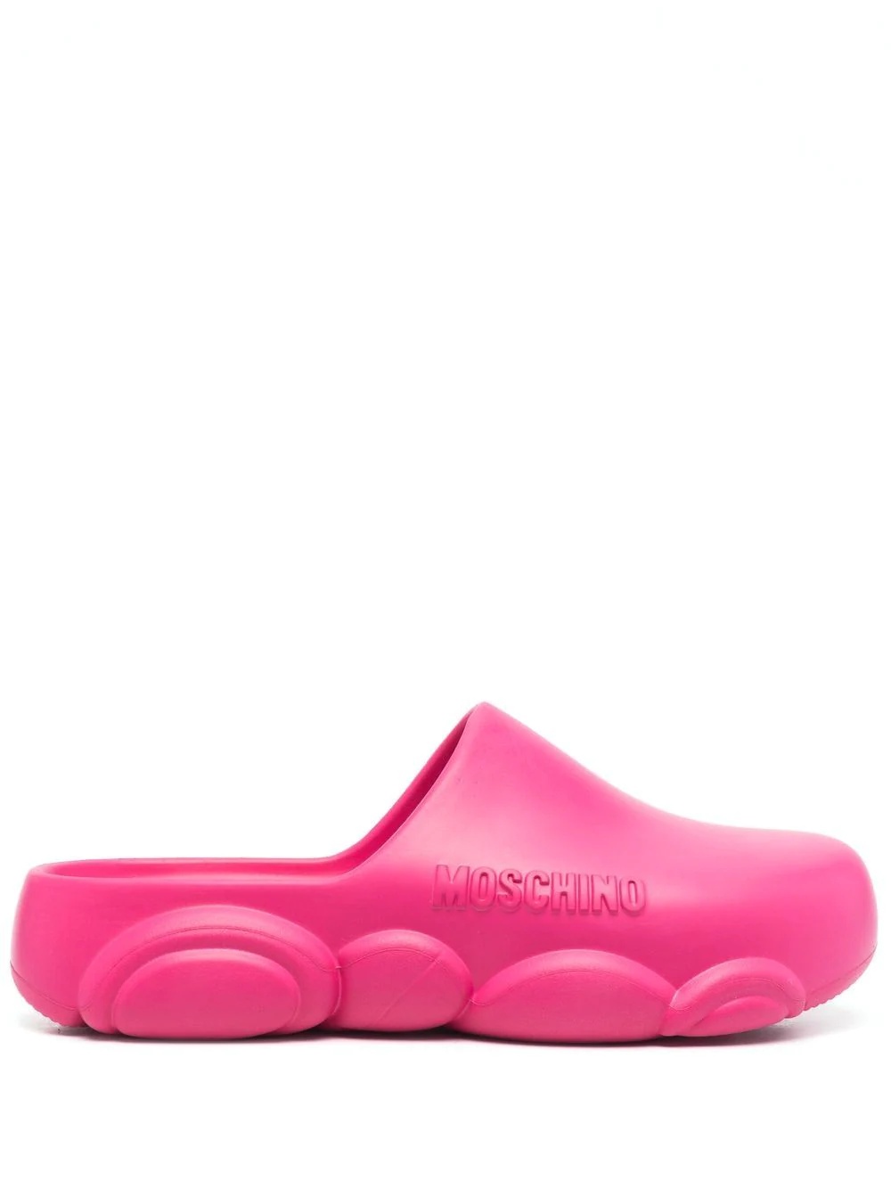 logo embossed mules - 1