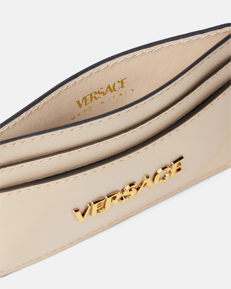 VERSACE Versace Tag Leather Card Holder outlook