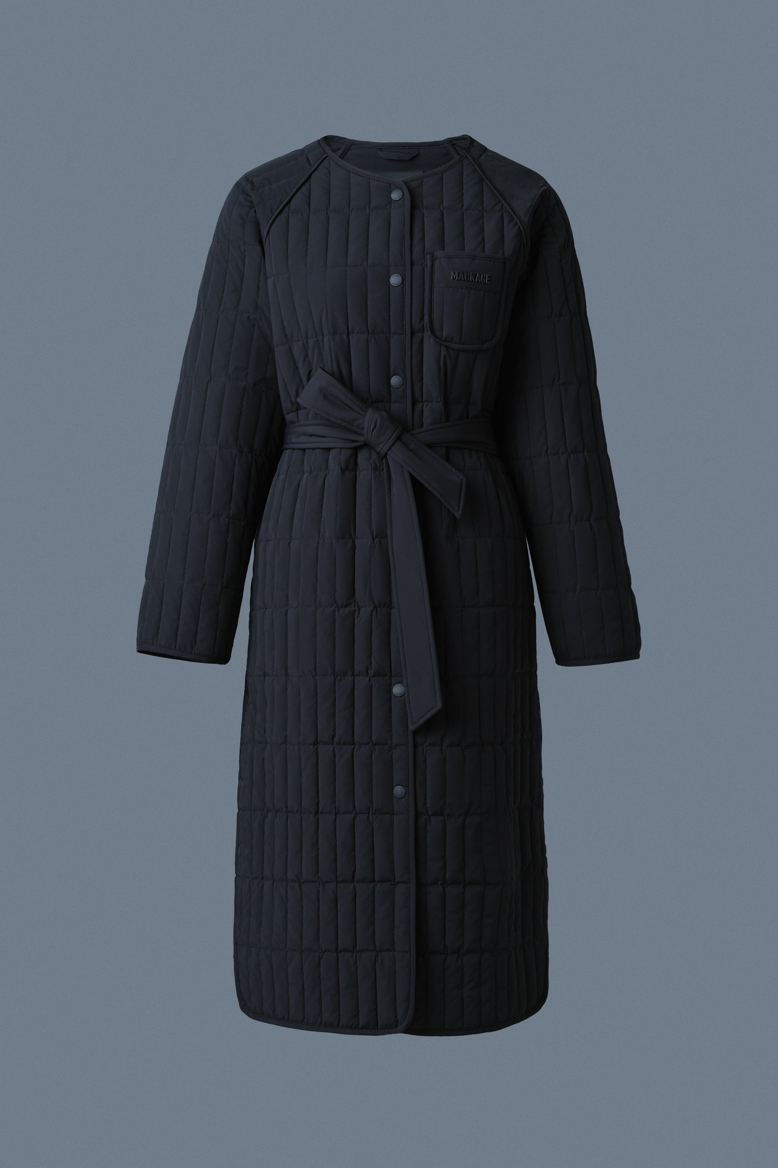 SONJA Light Down Vertical Quilted Coat - 1