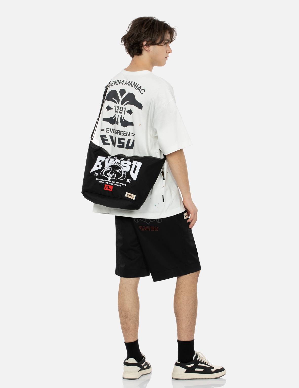 LOGO AND GODHEAD EMBROIDERY REGULAR FIT SHOULDER BAG - 2