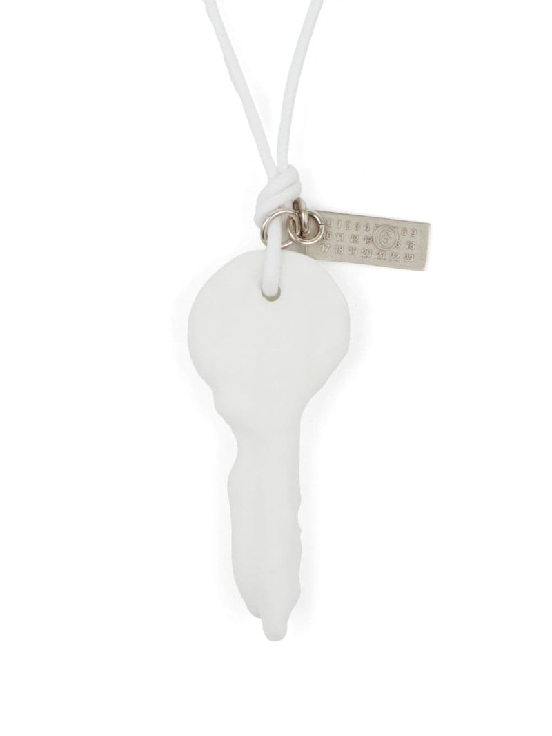 MM6 Maison Margiela Candle Waxed key-pendant necklace outlook