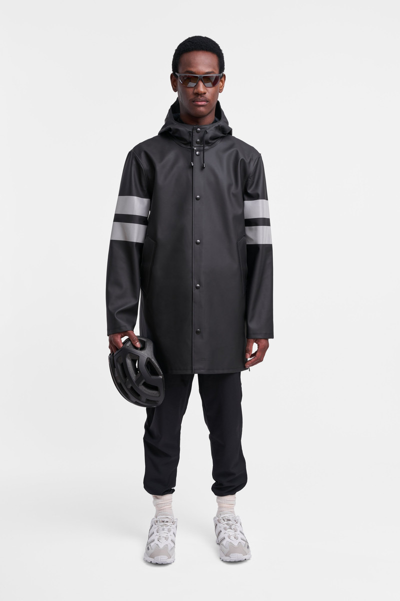Stutterheim Stockholm Bike Raincoat Black outlook