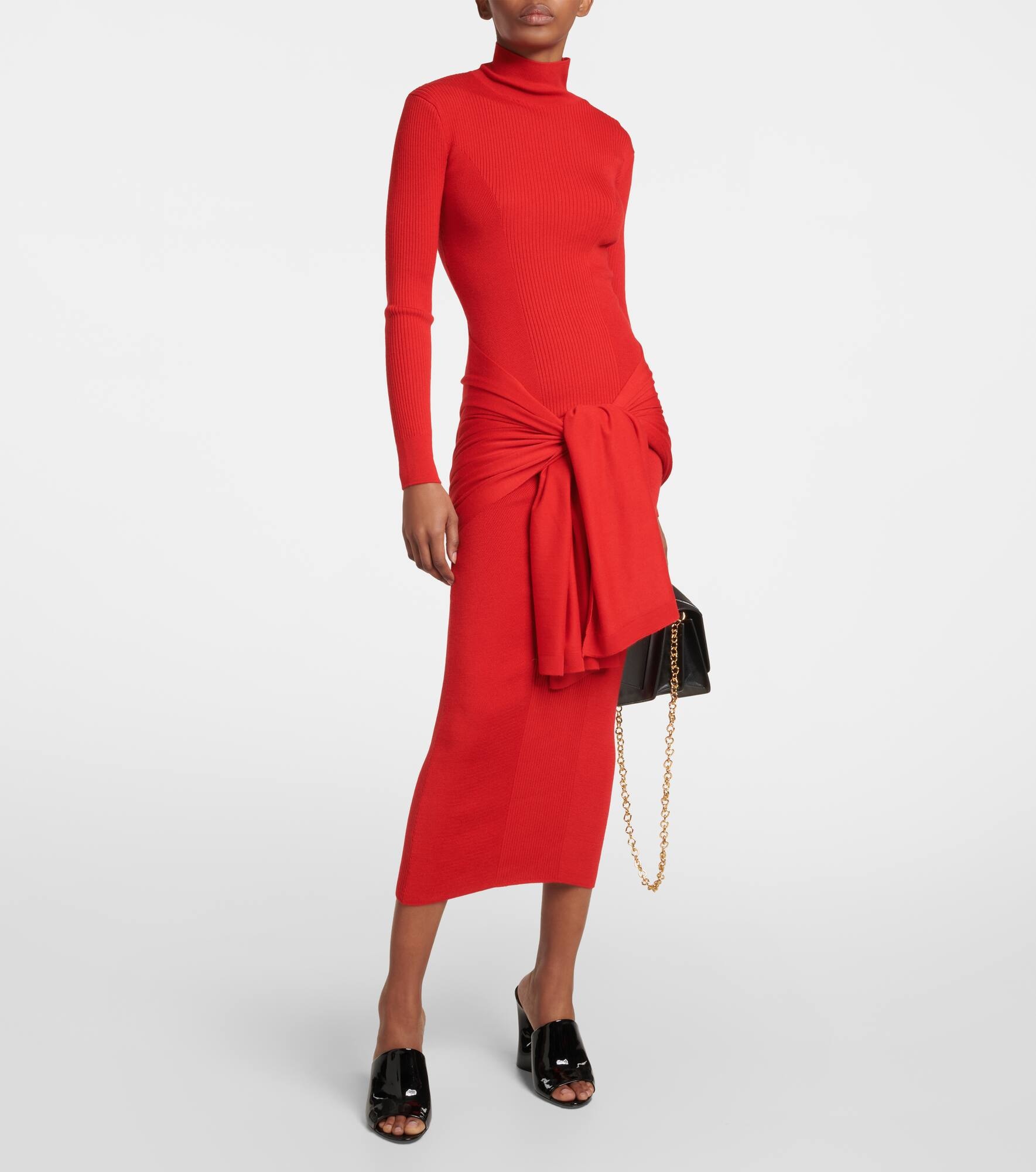 Cashmere and silk midi dress - 7