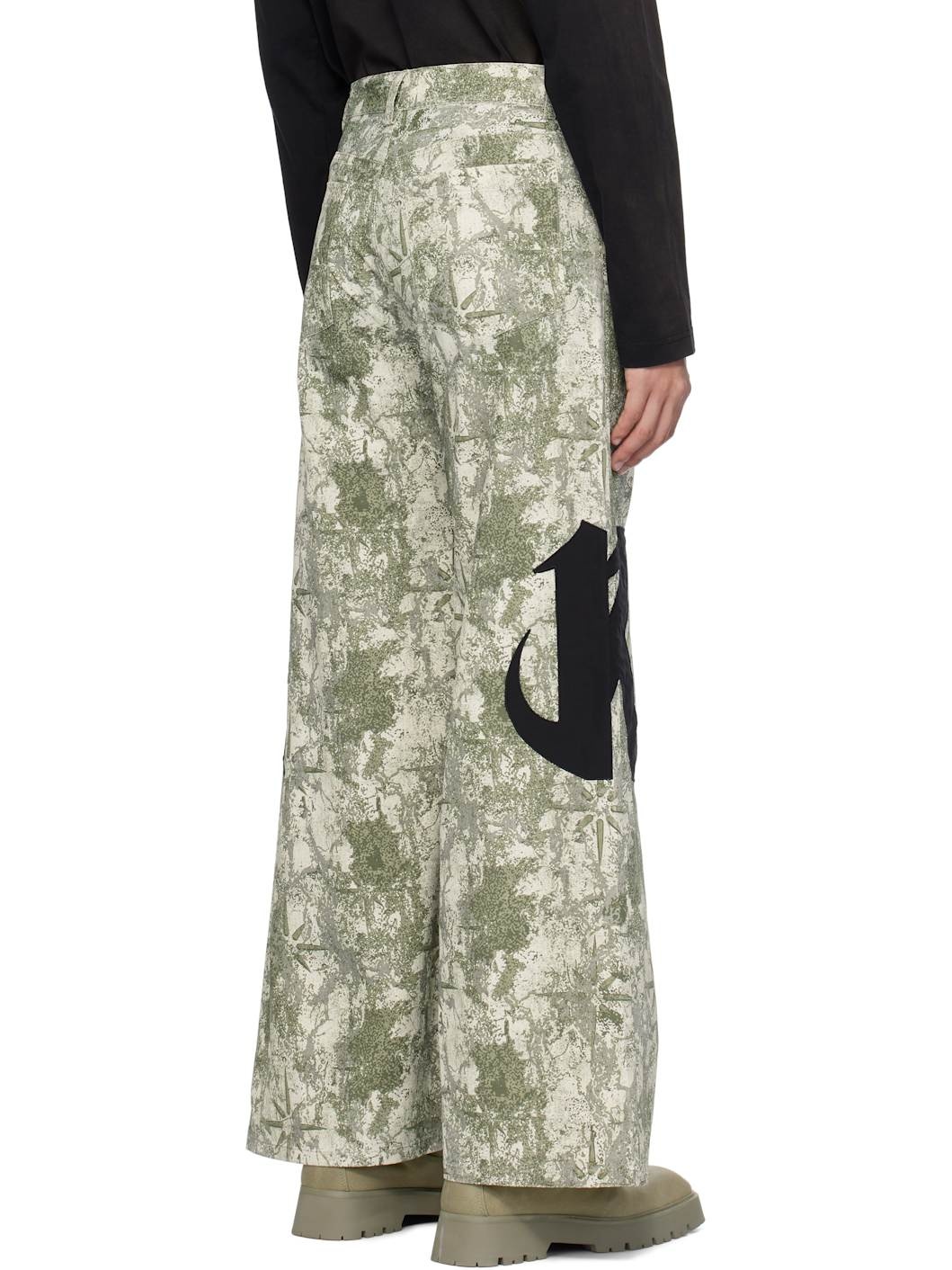 Green 'Right To Fail' Oversized Trousers - 3