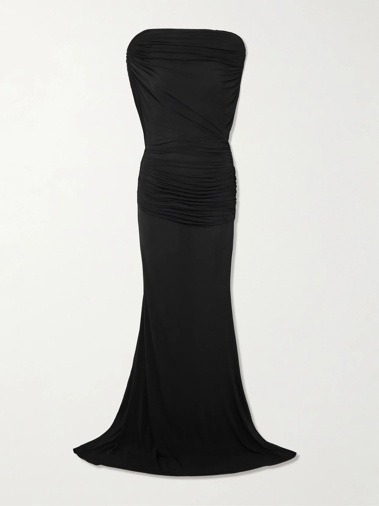 Draped Cape-effect Stretch-jersey Gown - 1