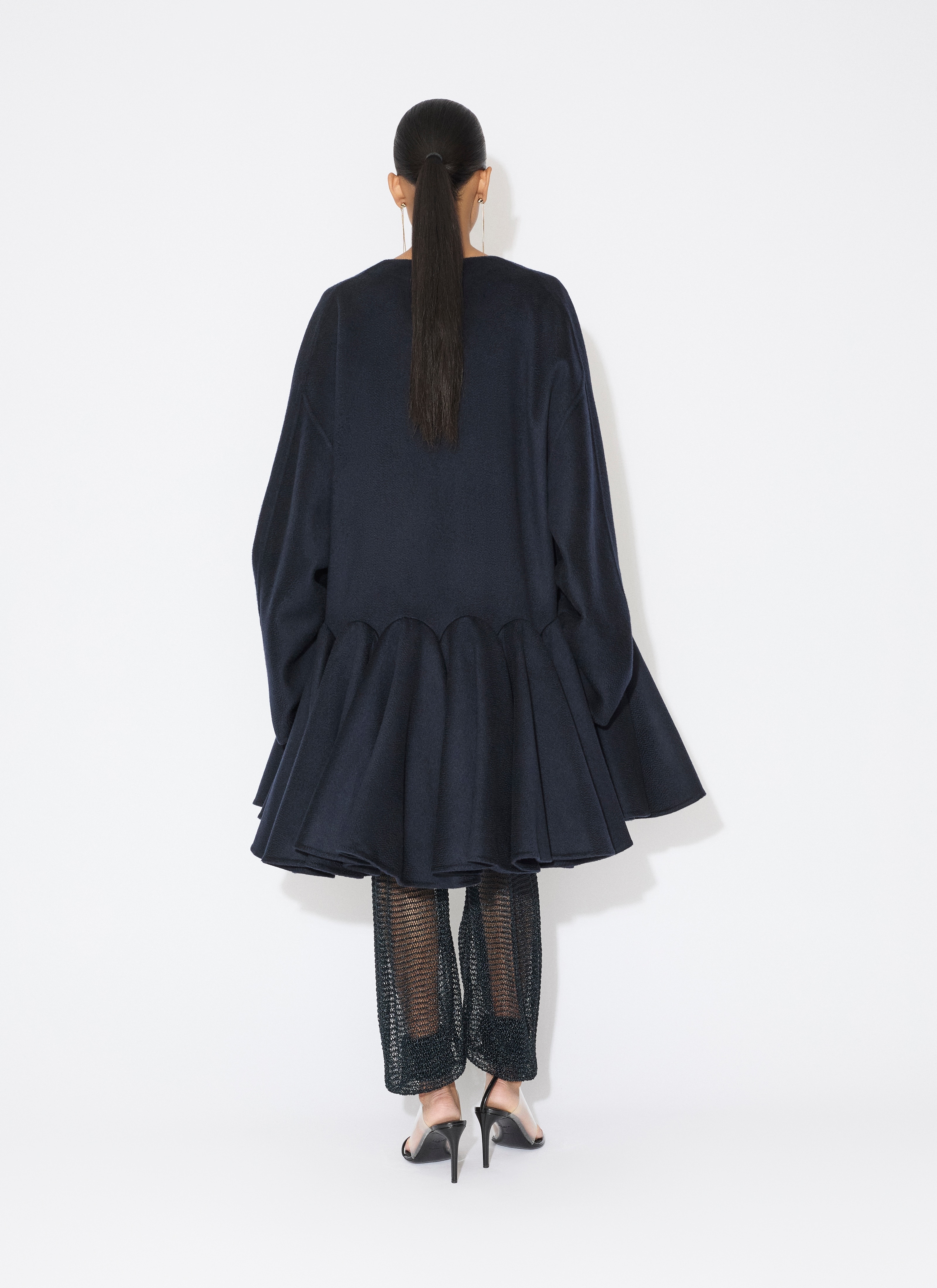 CASHMERE PEPLUM COAT - 3