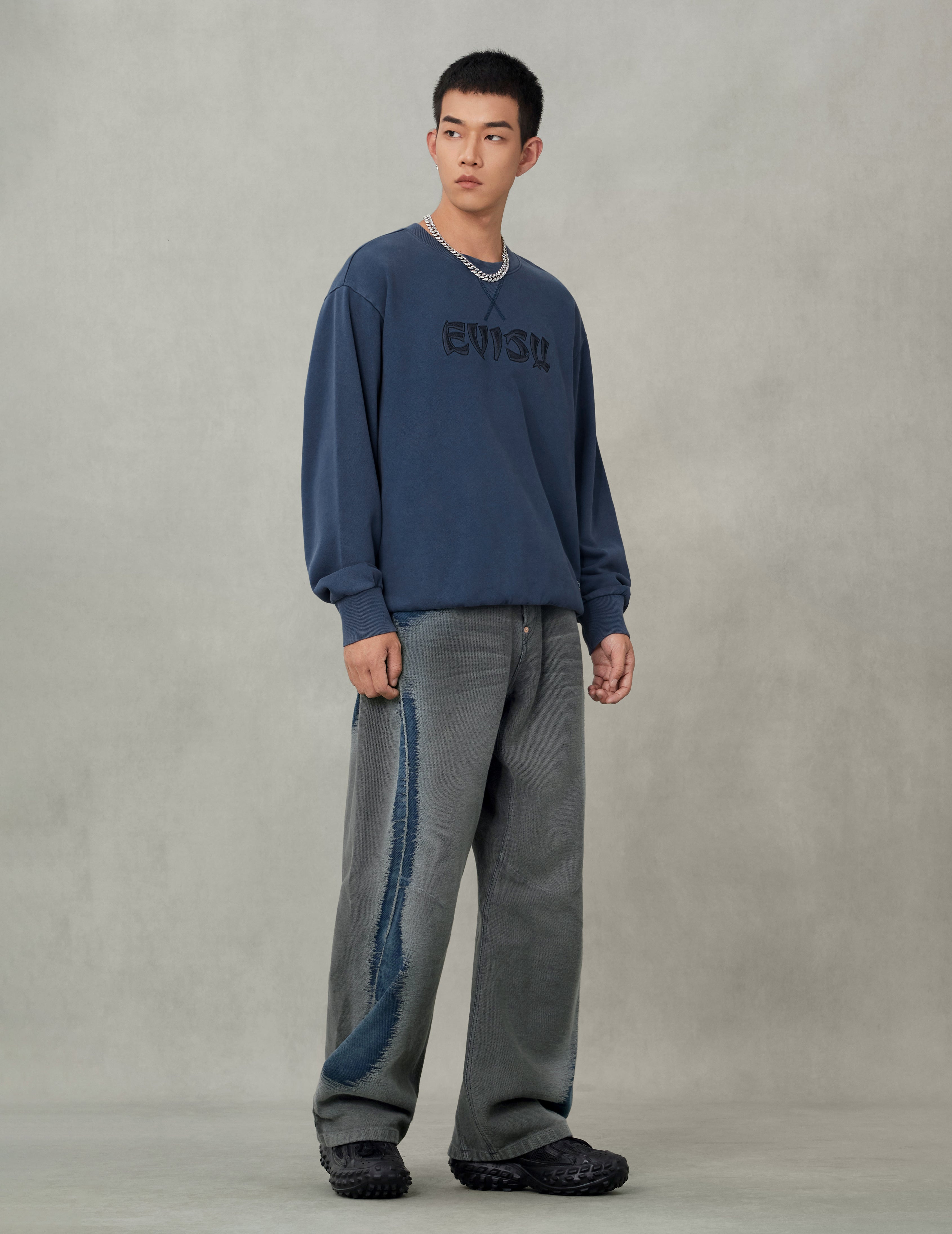 Godhead and Logo Embroidery Relax Fit Sweatshirt - 5
