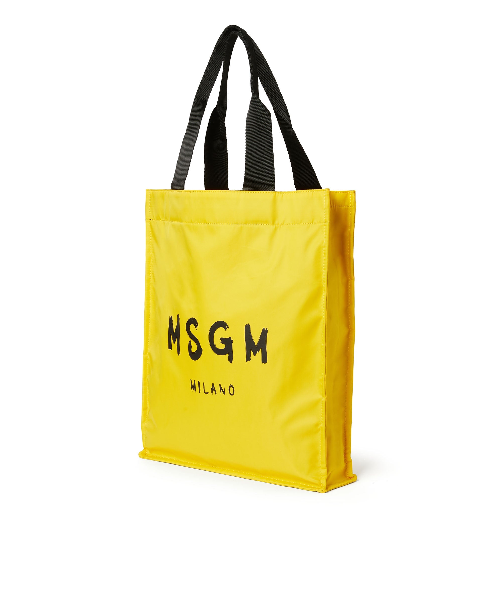 MSGM signature nylon tote bag with brush stroke logo - 3