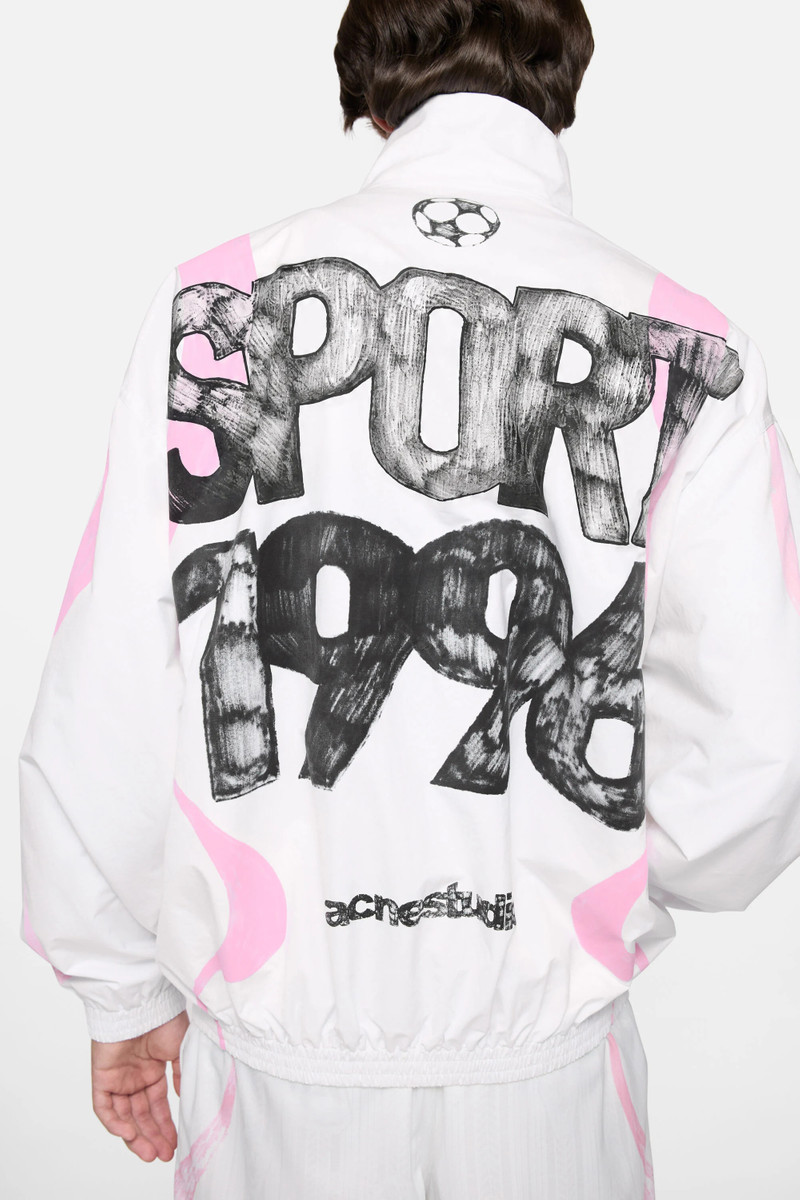 Technical jacket with logo - Optic White 4